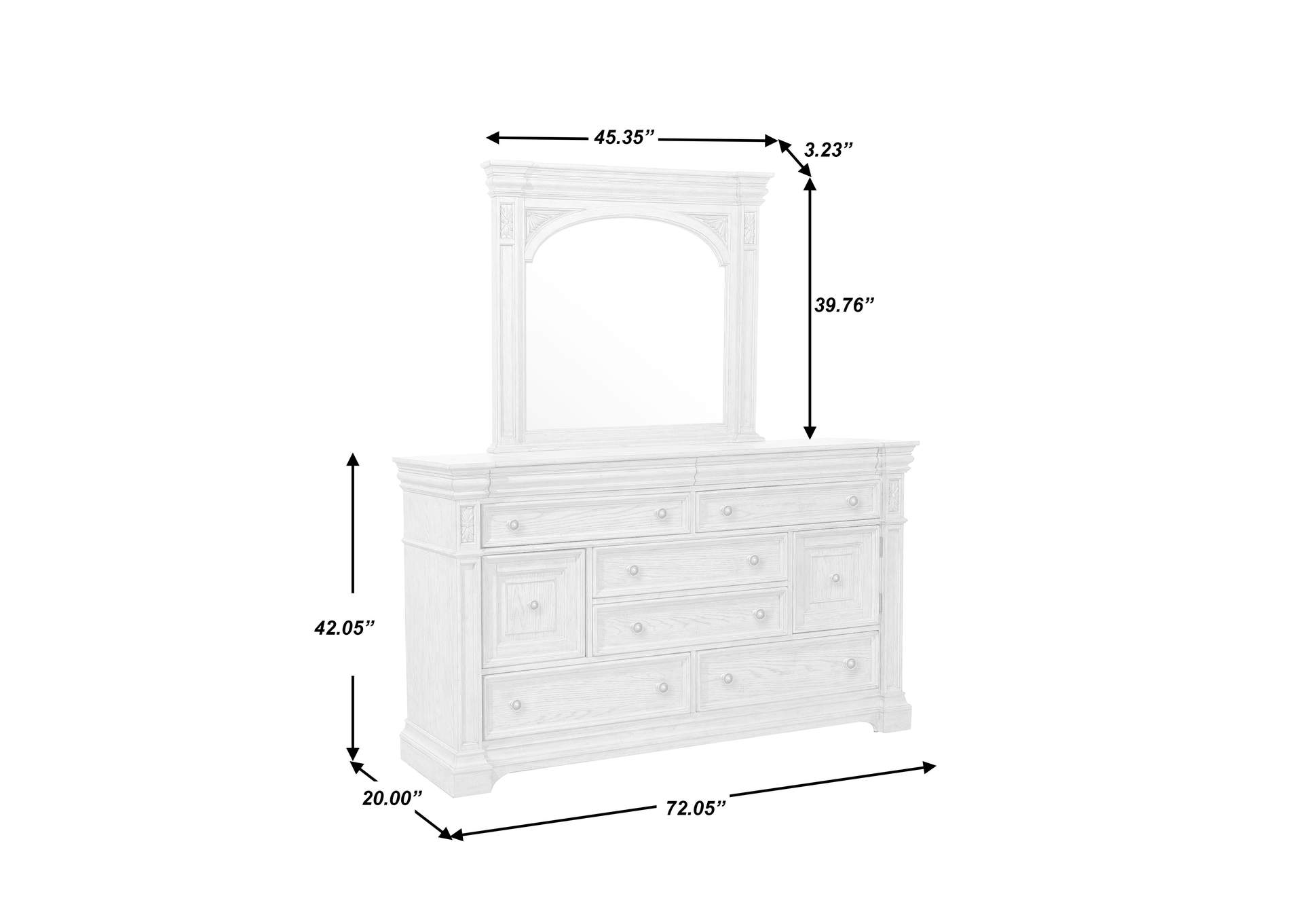 Kingsbury 8 Drawer Dresser,Pulaski Furniture