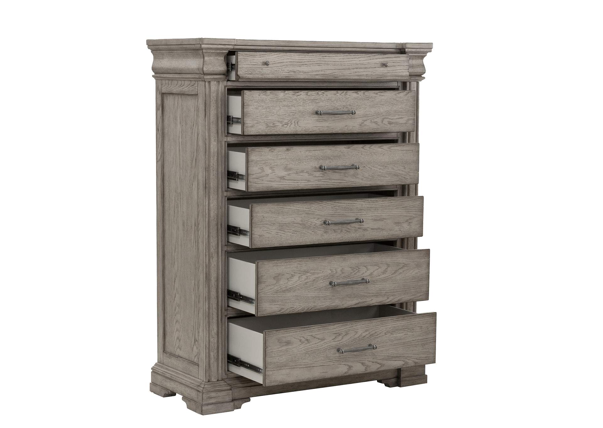 Madison Ridge 6 Drawer Chest in Heritage Taupe,Pulaski Furniture