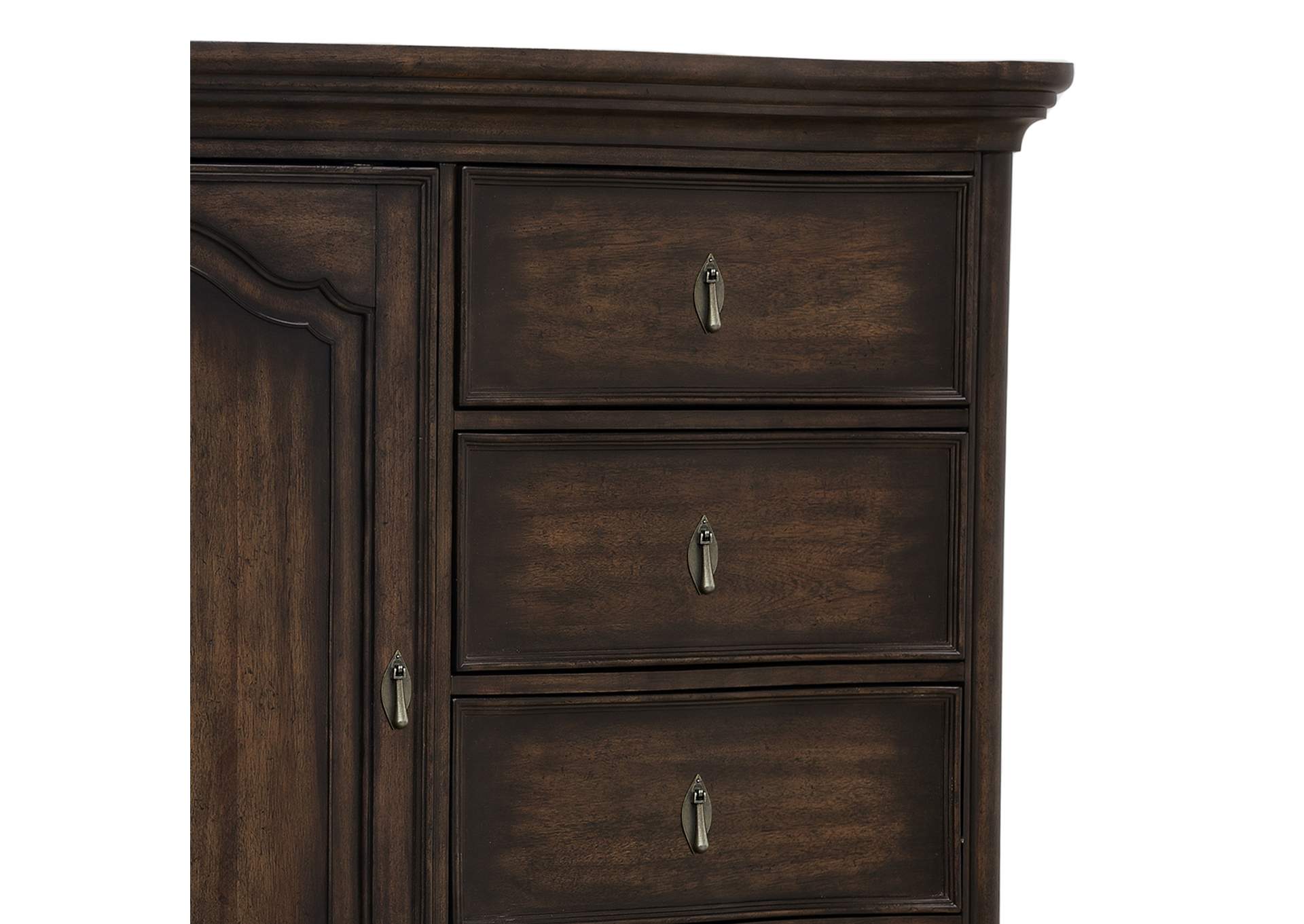 Cooper Falls Six-Drawer Master Chest with Cabinet,Pulaski Furniture