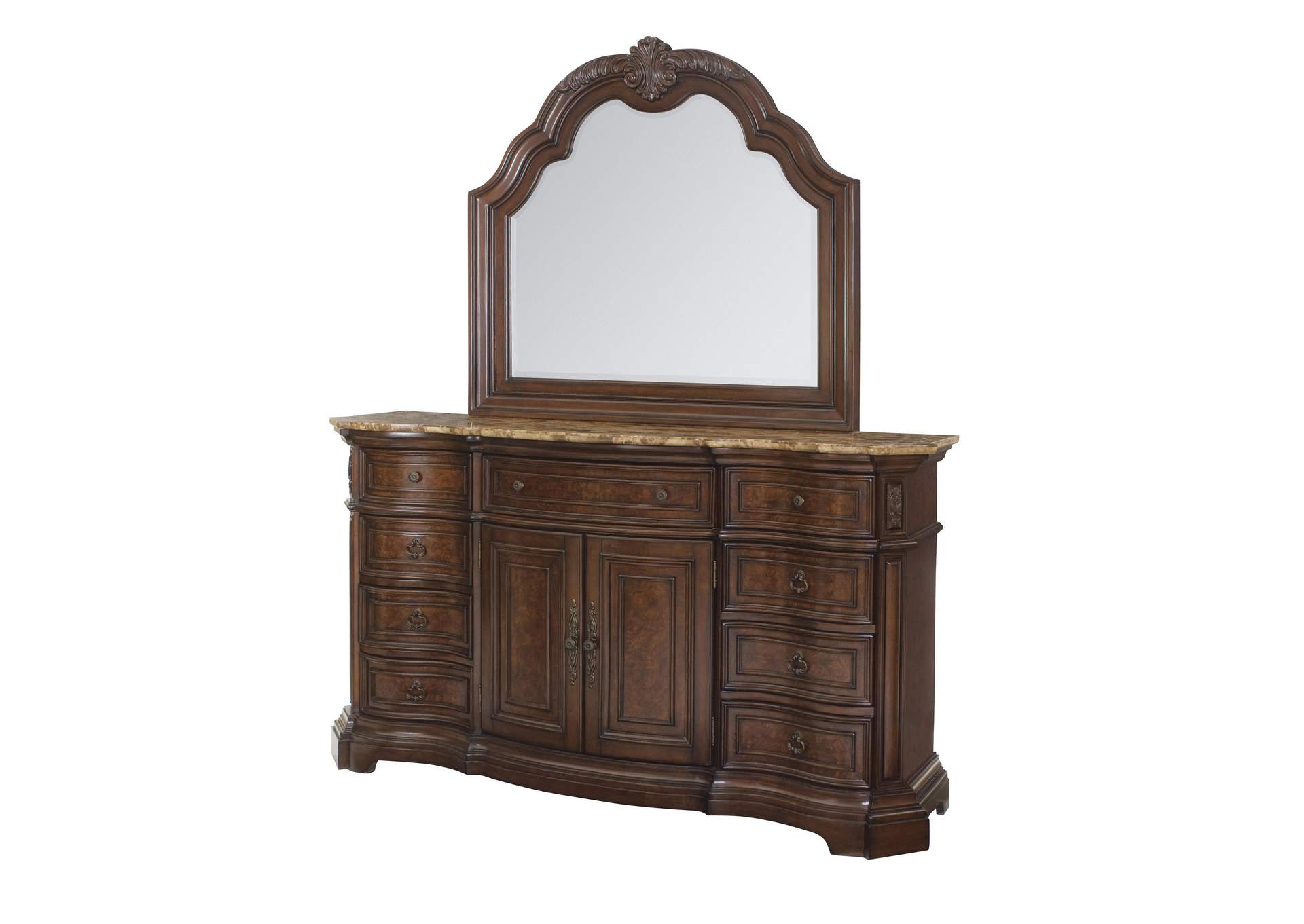 Edington 9 Drawer Dresser with Mirror,Pulaski Furniture