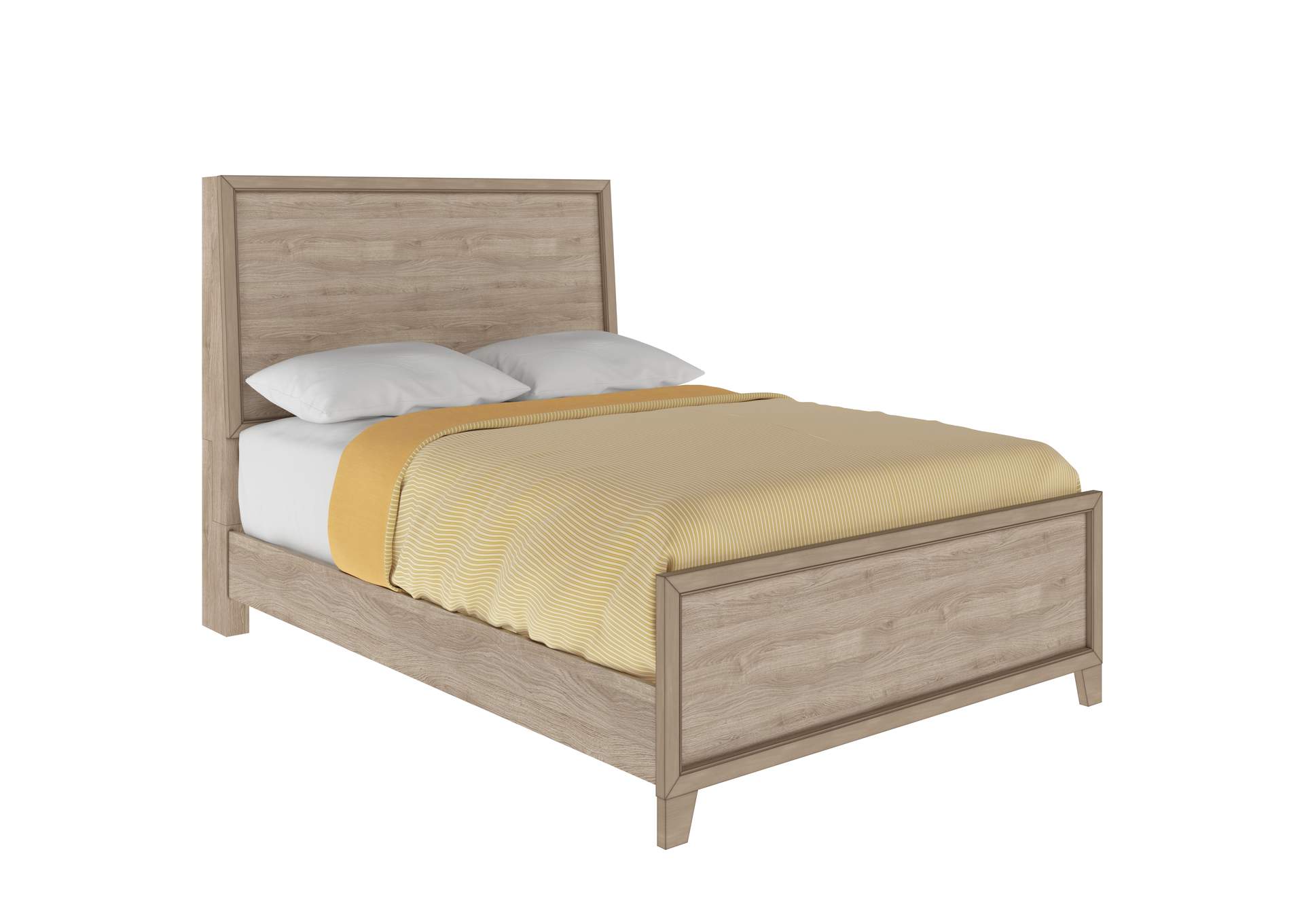 Kids Full Panel Bed in River Birch Brown,Pulaski Furniture