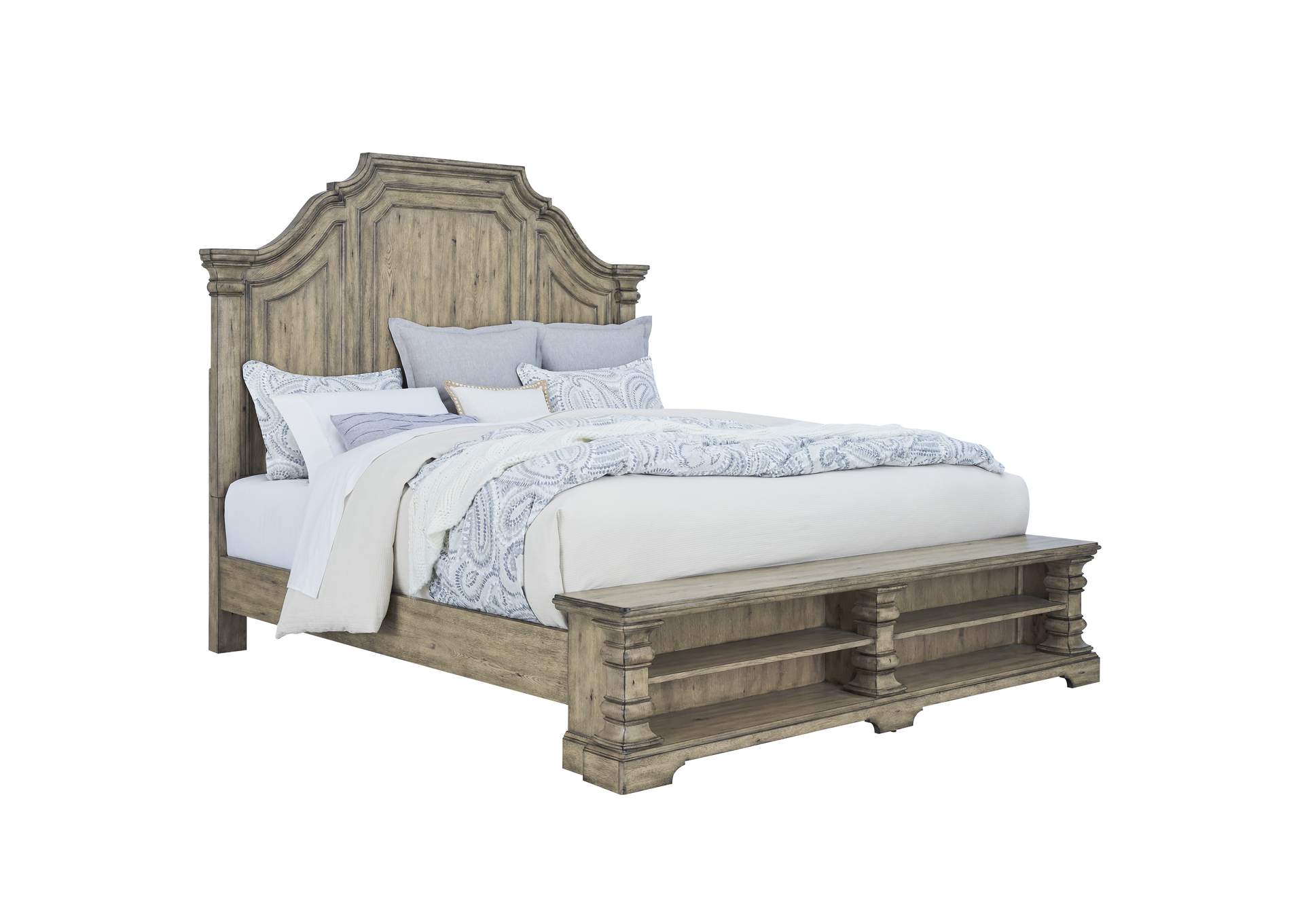 Garrison Cove California King Panel Bed with Storage Footboard,Pulaski Furniture