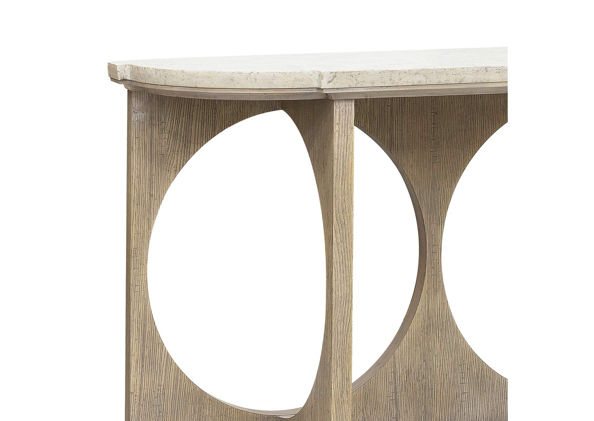 Modern Entryway Console Table with Concrete Top,Pulaski Furniture