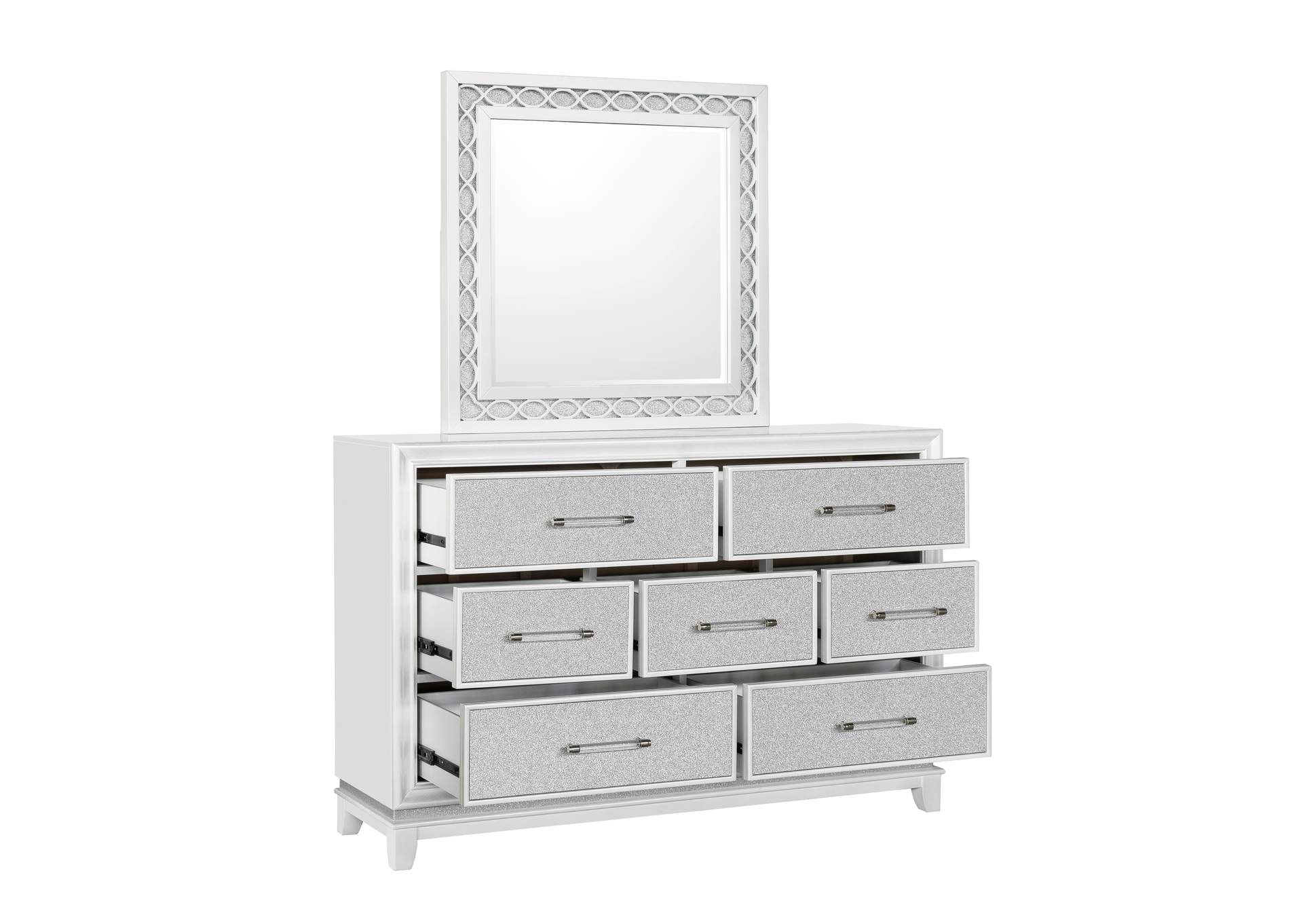 Starlight 7 Drawer Dresser with LED Lights,Pulaski Furniture