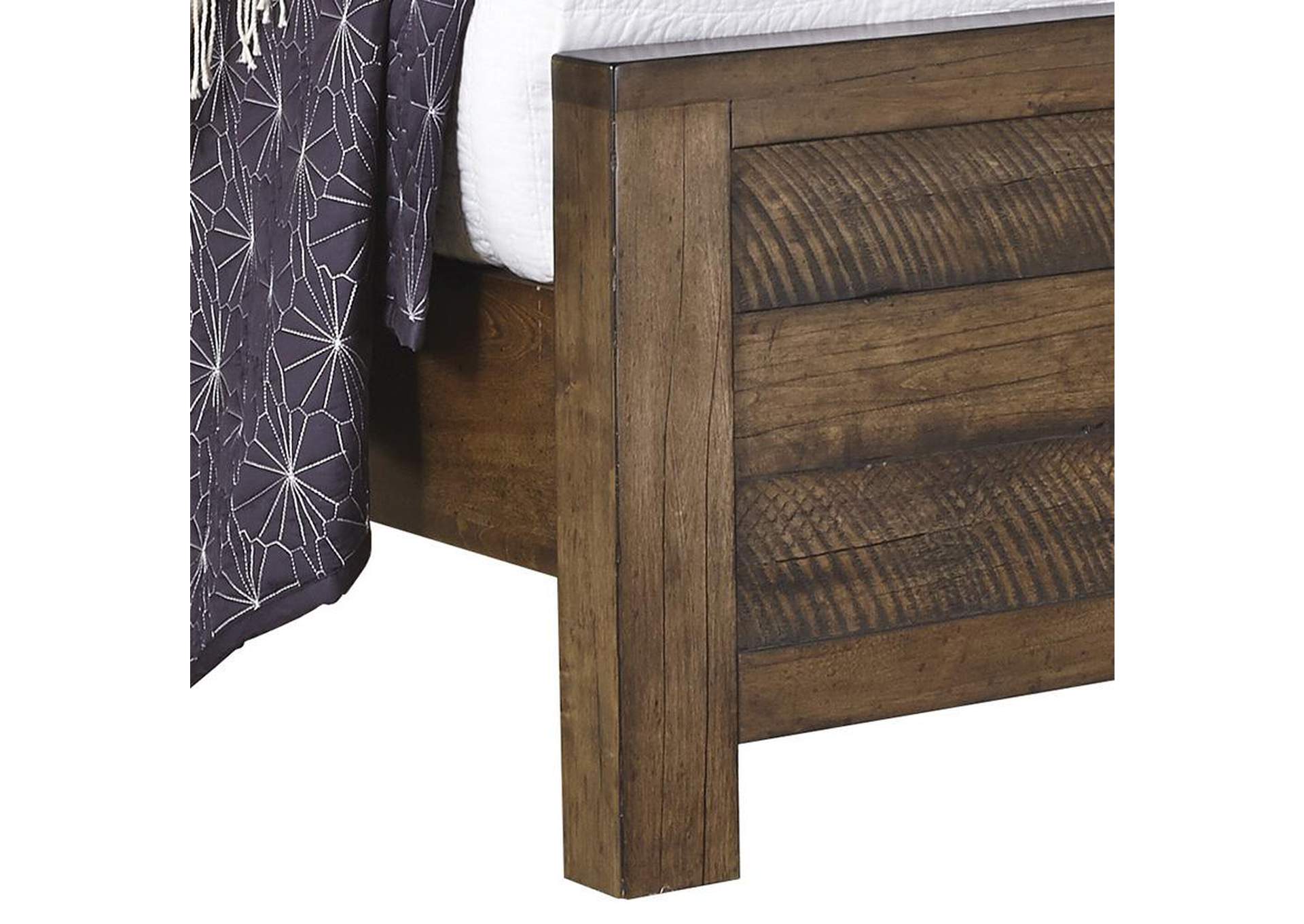 Dakota Amber Queen Bed with Sconces,Pulaski Furniture