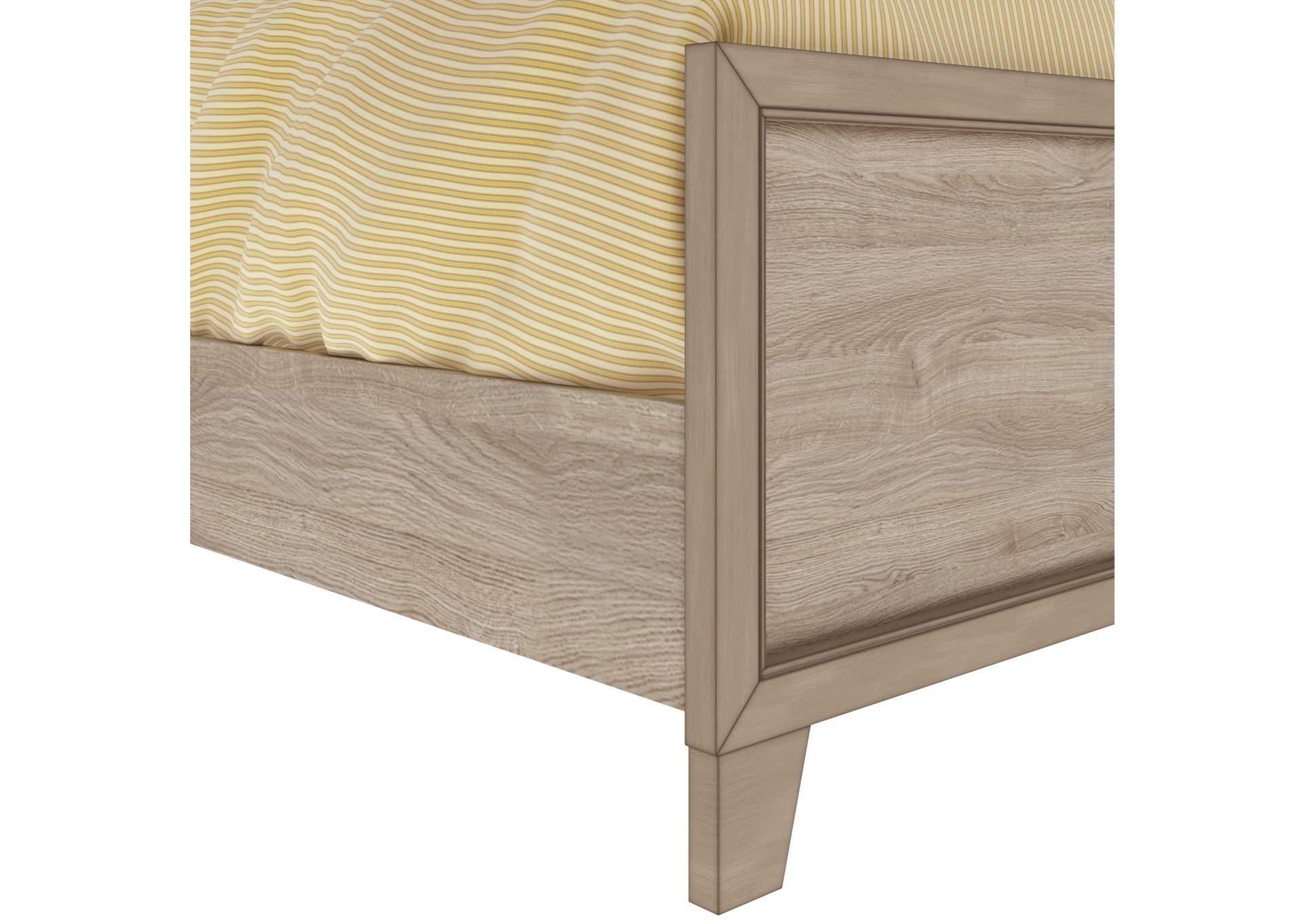 Kids Twin Panel Bed with Trundle in River Birch Brown,Pulaski Furniture