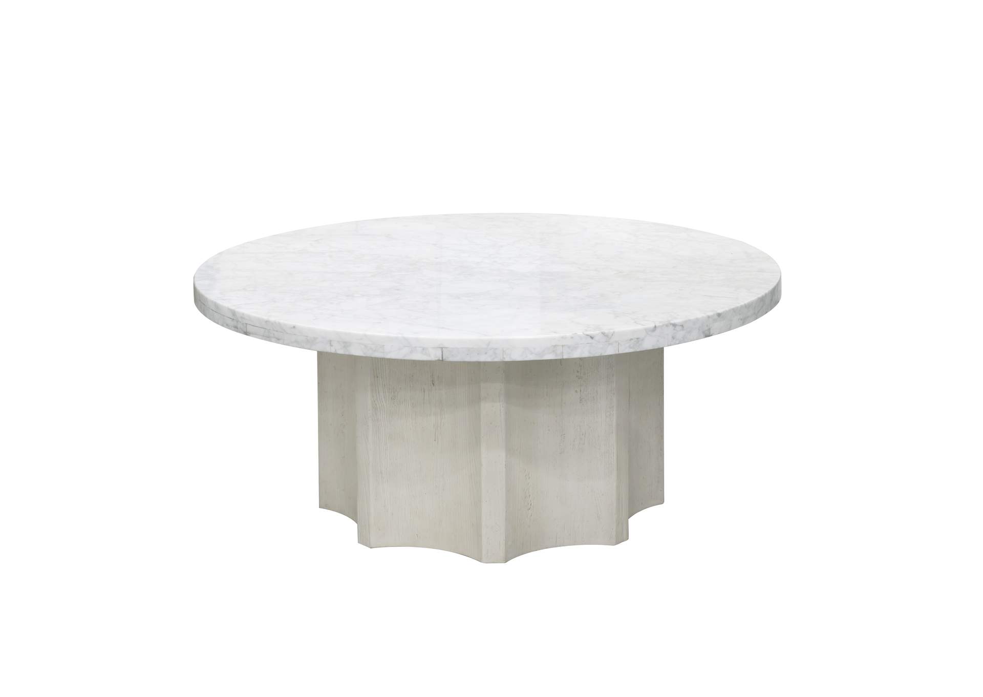 40" Round Cocktail Table with Marble Top,Pulaski Furniture
