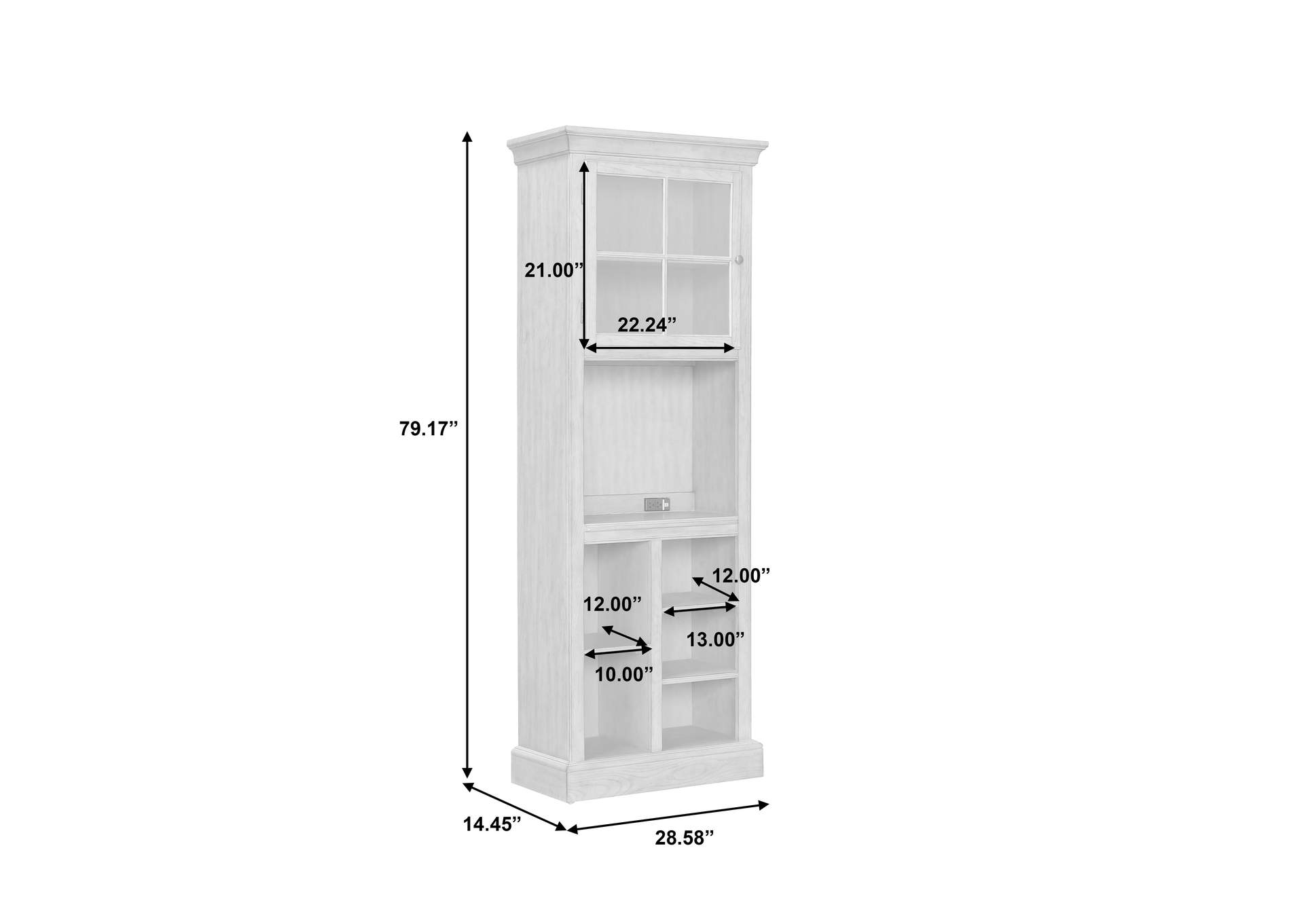 Open Storage Kitchen Cabinet,Pulaski Furniture