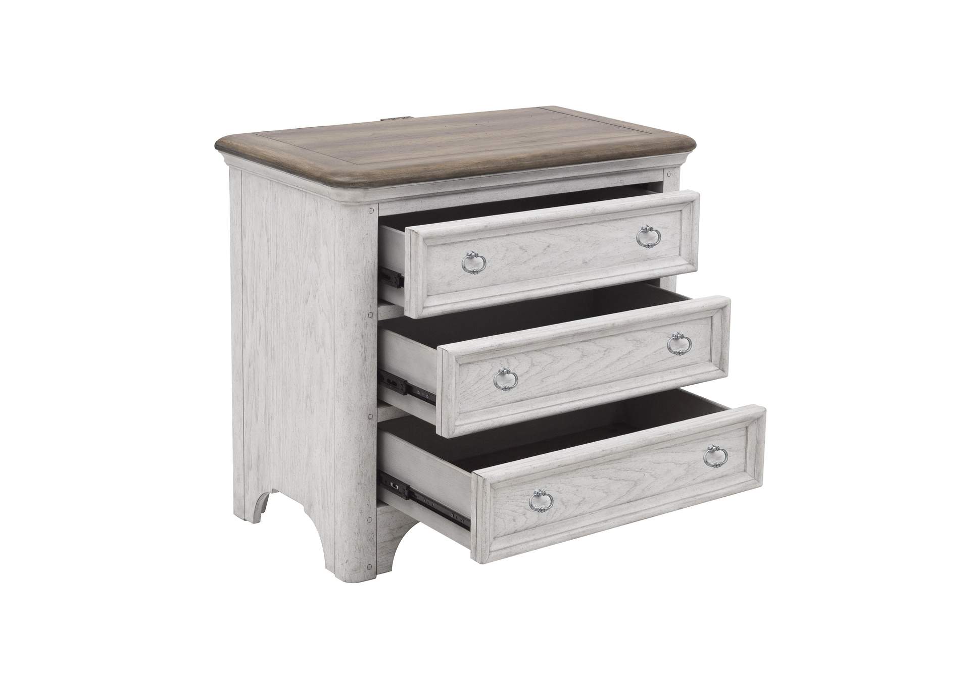 Glendale Estates 3 Drawer USB Charging Nightstand,Pulaski Furniture