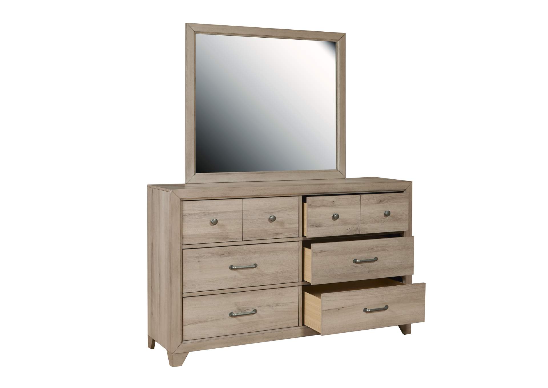 Kids Six Drawer Dresser in River Birch Brown,Pulaski Furniture