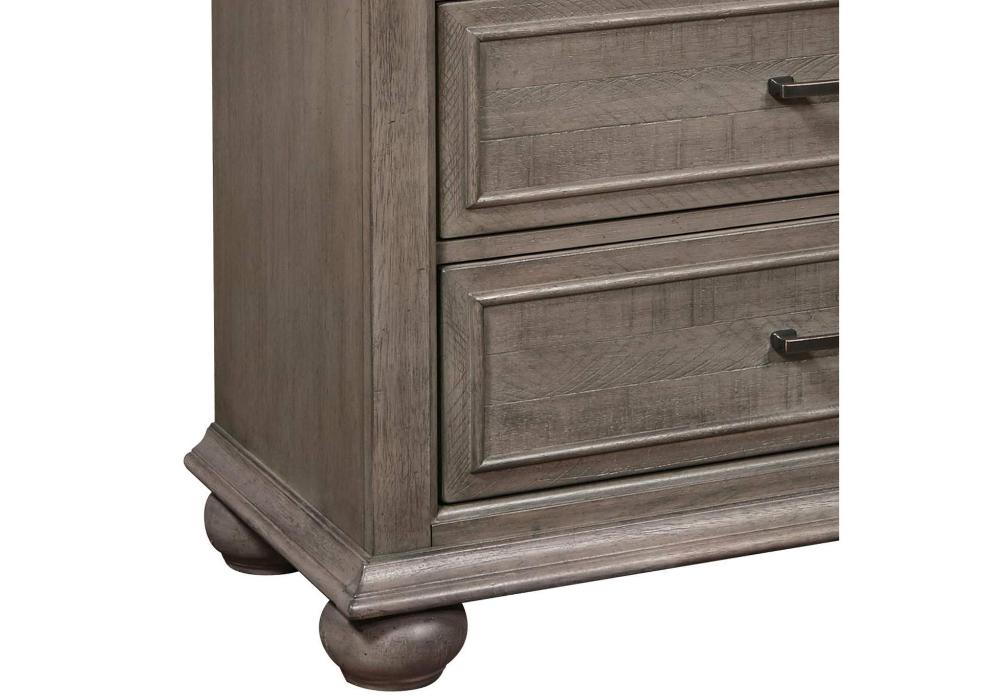 Chatham Park 5 Drawer Chest in Warm Grey,Pulaski Furniture