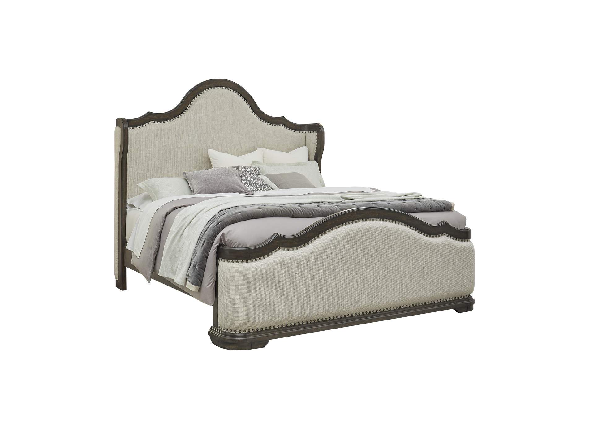 Cooper Falls Shelter-Back Queen Upholstered Bed,Pulaski Furniture