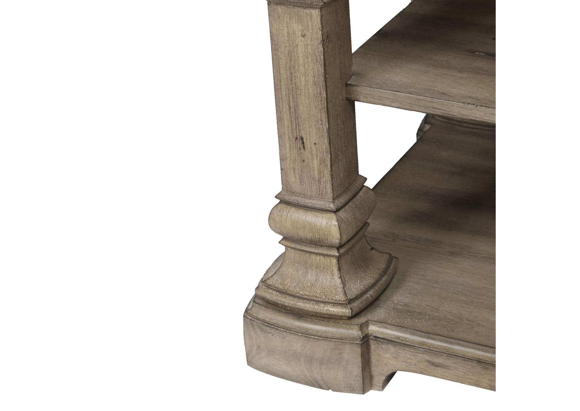 Garrison Cove Stone-Top End Table,Pulaski Furniture