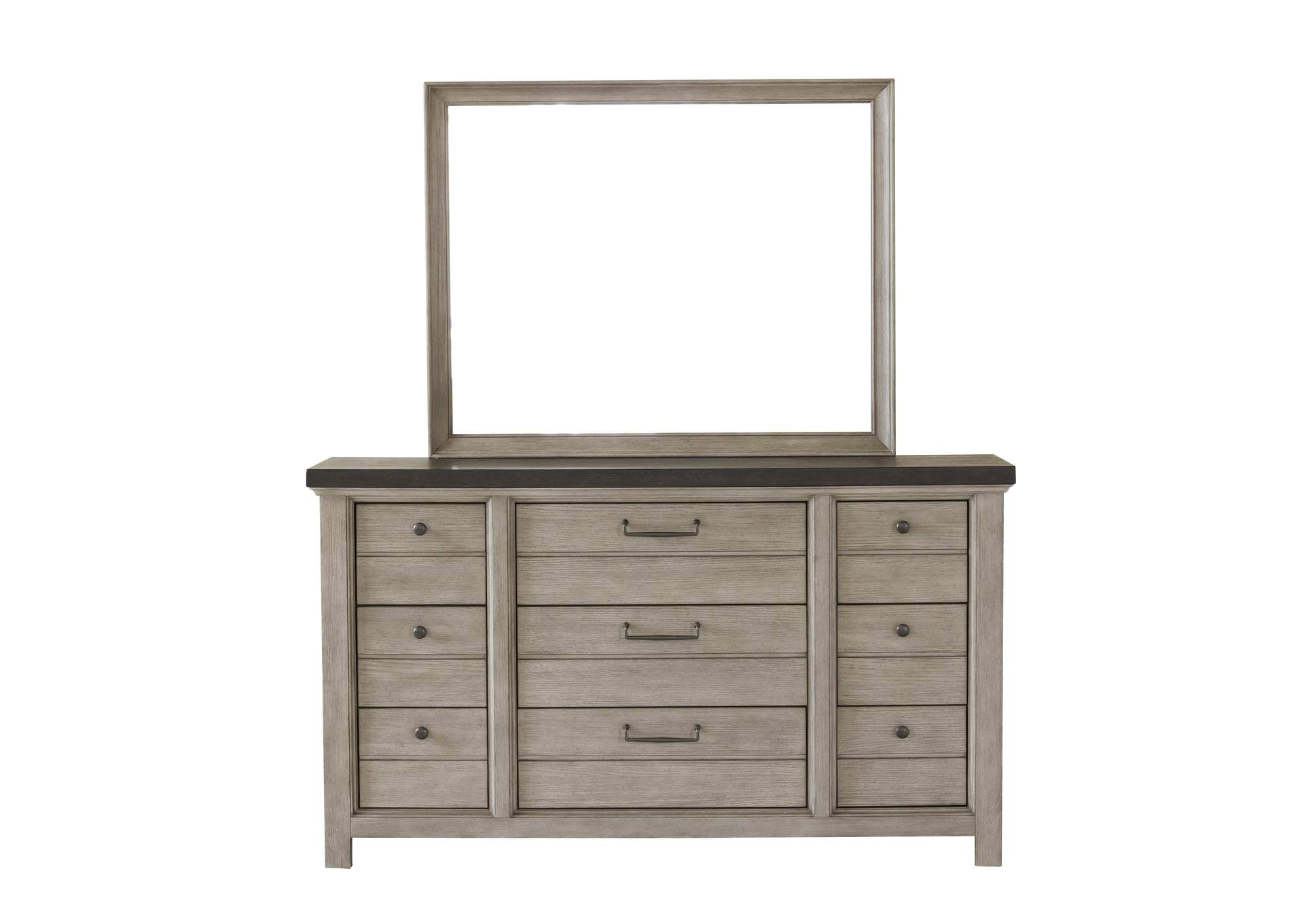 9 Drawer Dresser in Farmhouse Grey,Pulaski Furniture