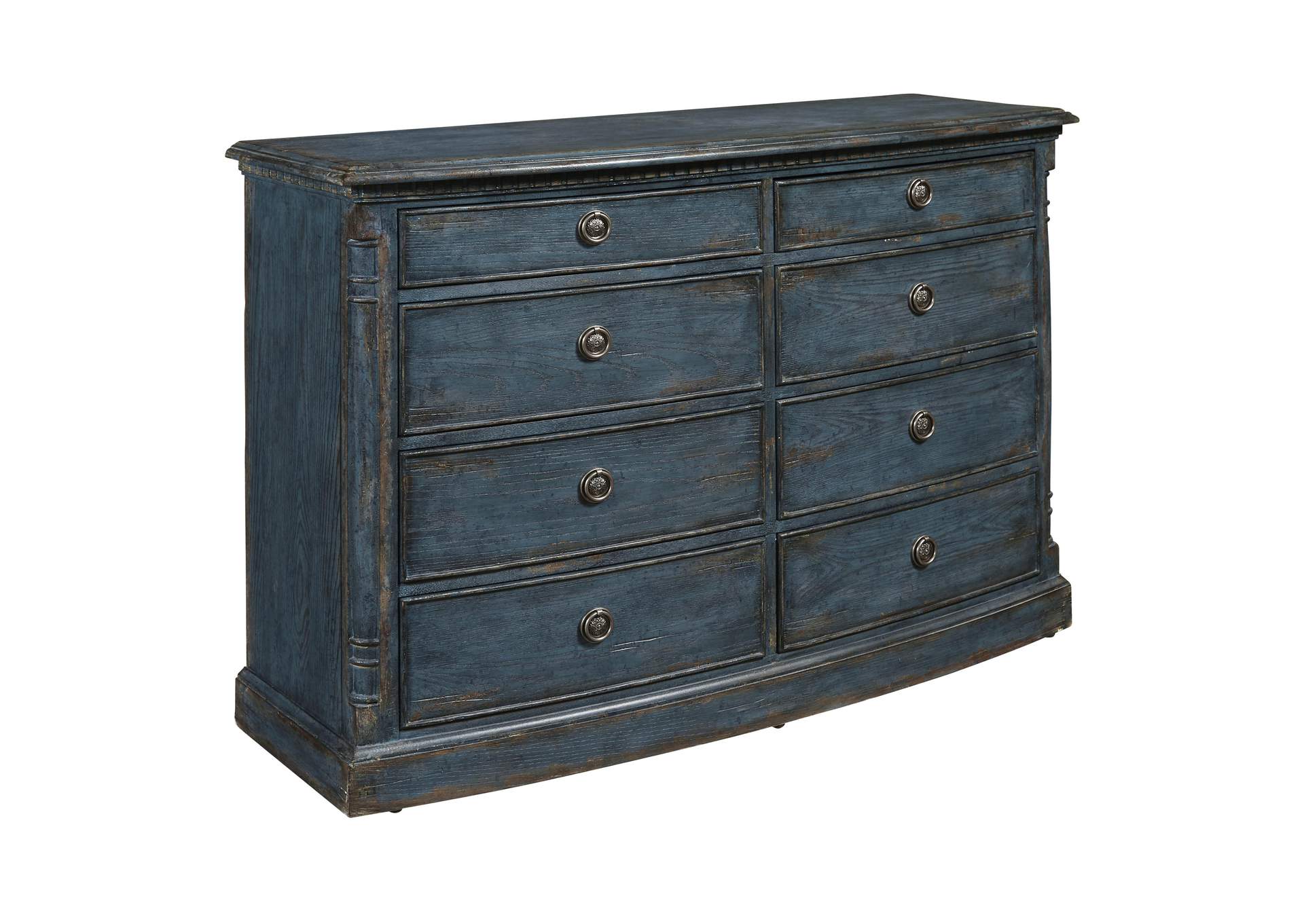 Robin Egg Blue 8 Drawer Dressing Chest,Pulaski Furniture