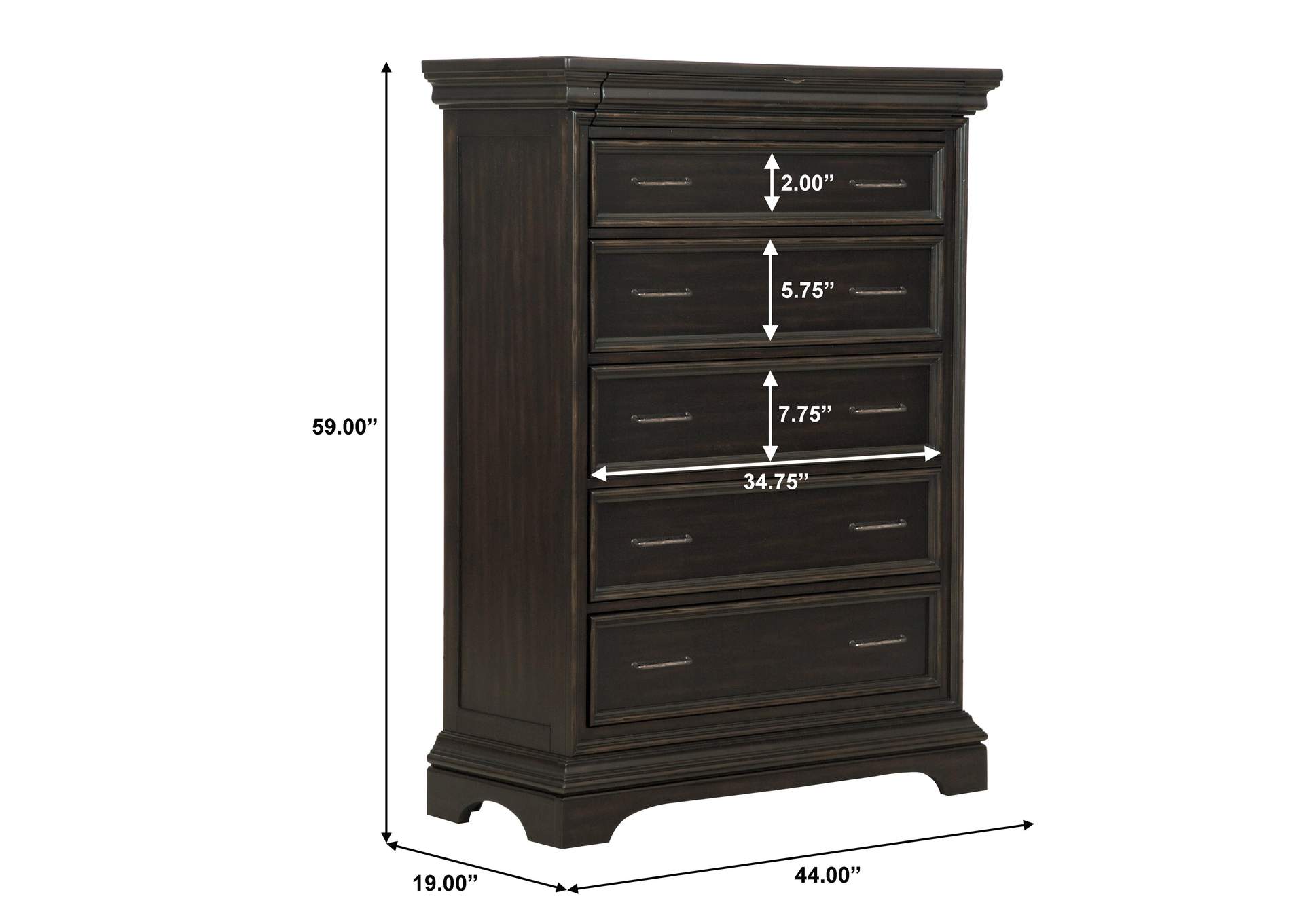 Caldwell 6 Drawer Chest,Pulaski Furniture