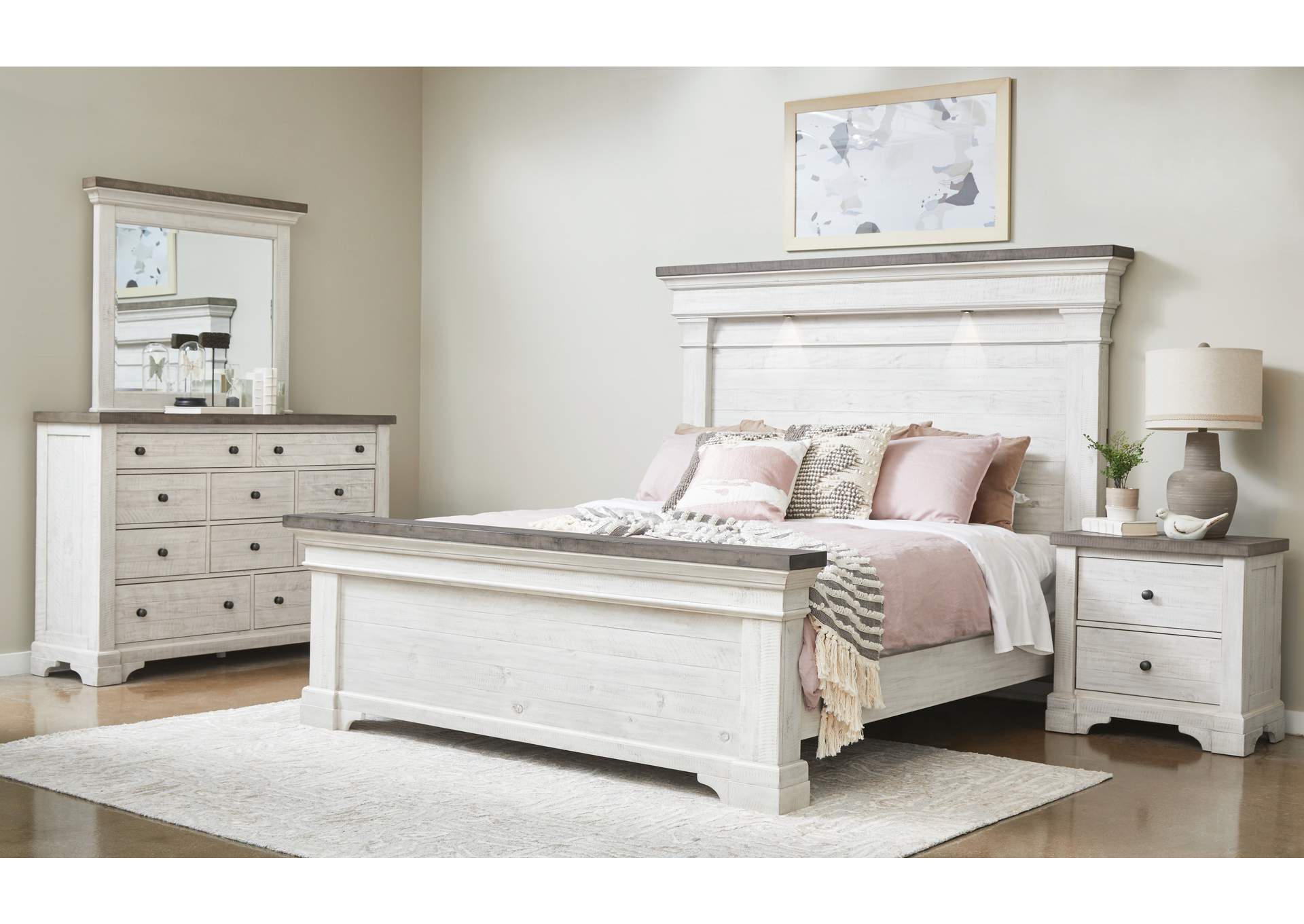 Valley Ridge King Panel Bed,Pulaski Furniture