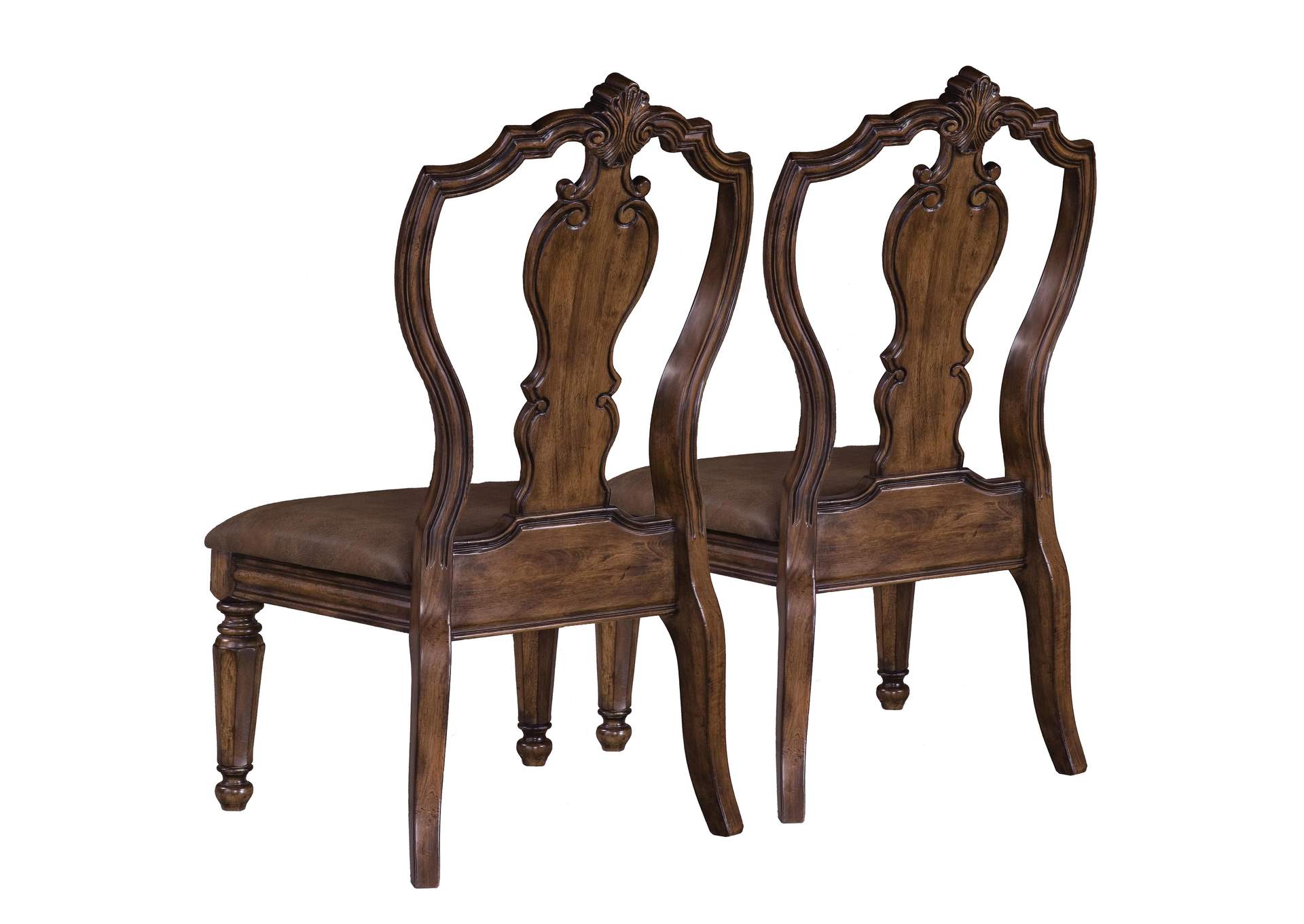 San Mateo Carved Back Side Chair,Pulaski Furniture