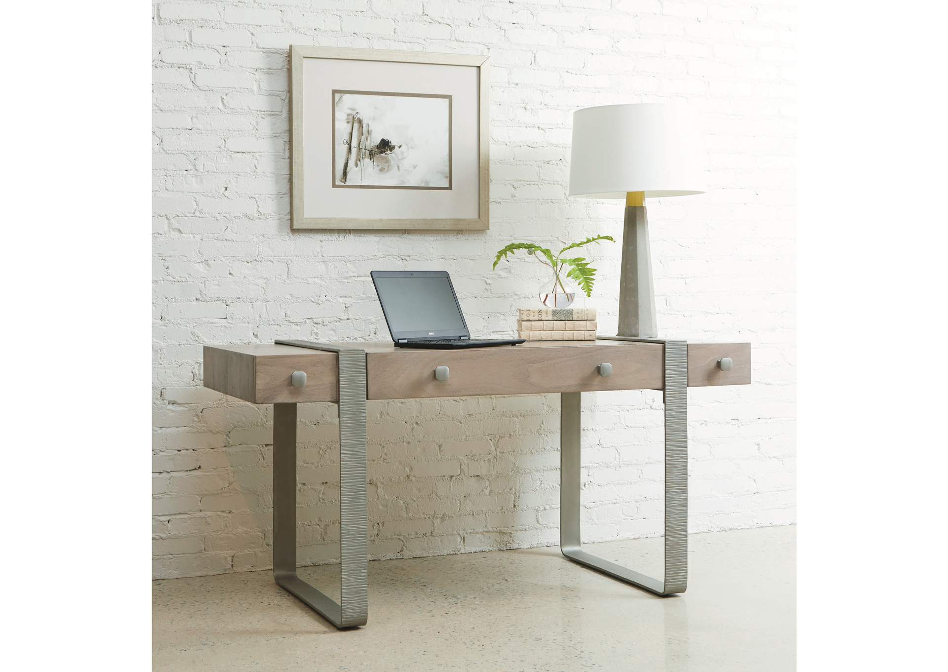 Industrial Contemporary Desk with Drawers,Pulaski Furniture