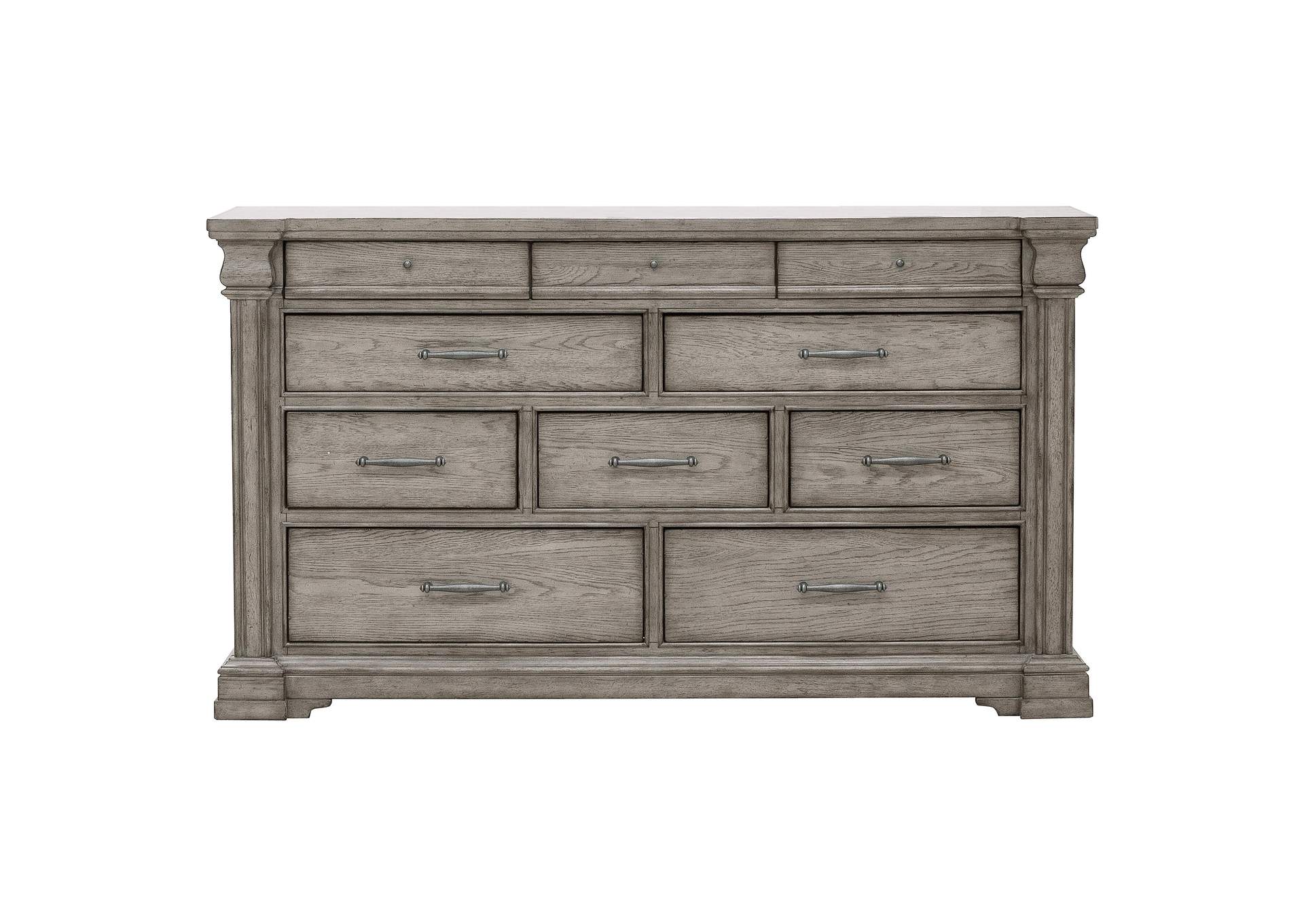 Madison Ridge 10 Drawer Dresser in Heritage Taupe,Pulaski Furniture