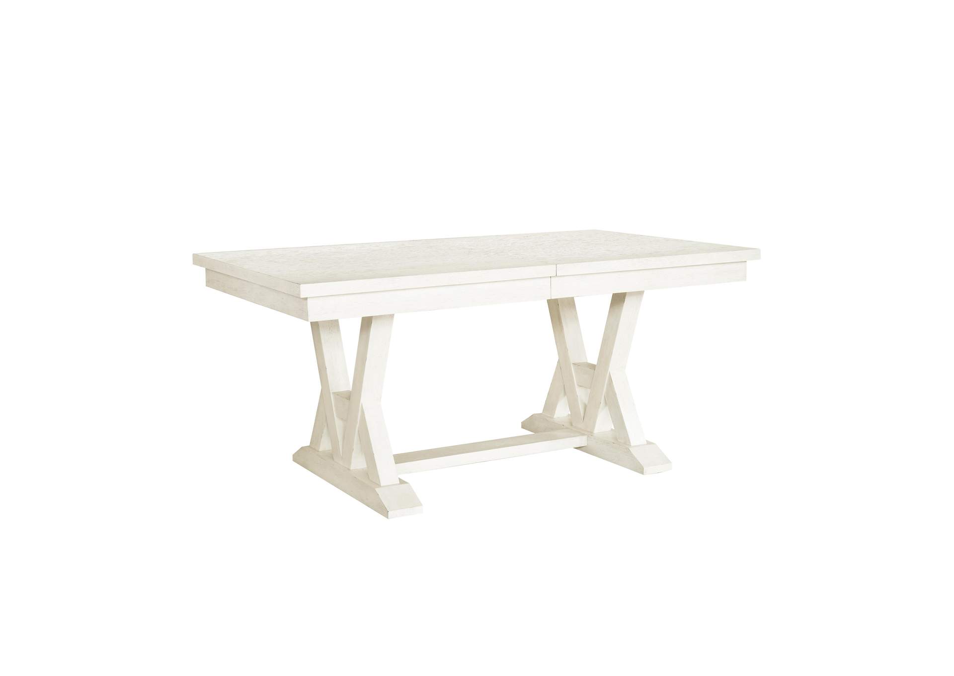 Maggie Valley Trestle Table with Extension Leaf,Pulaski Furniture