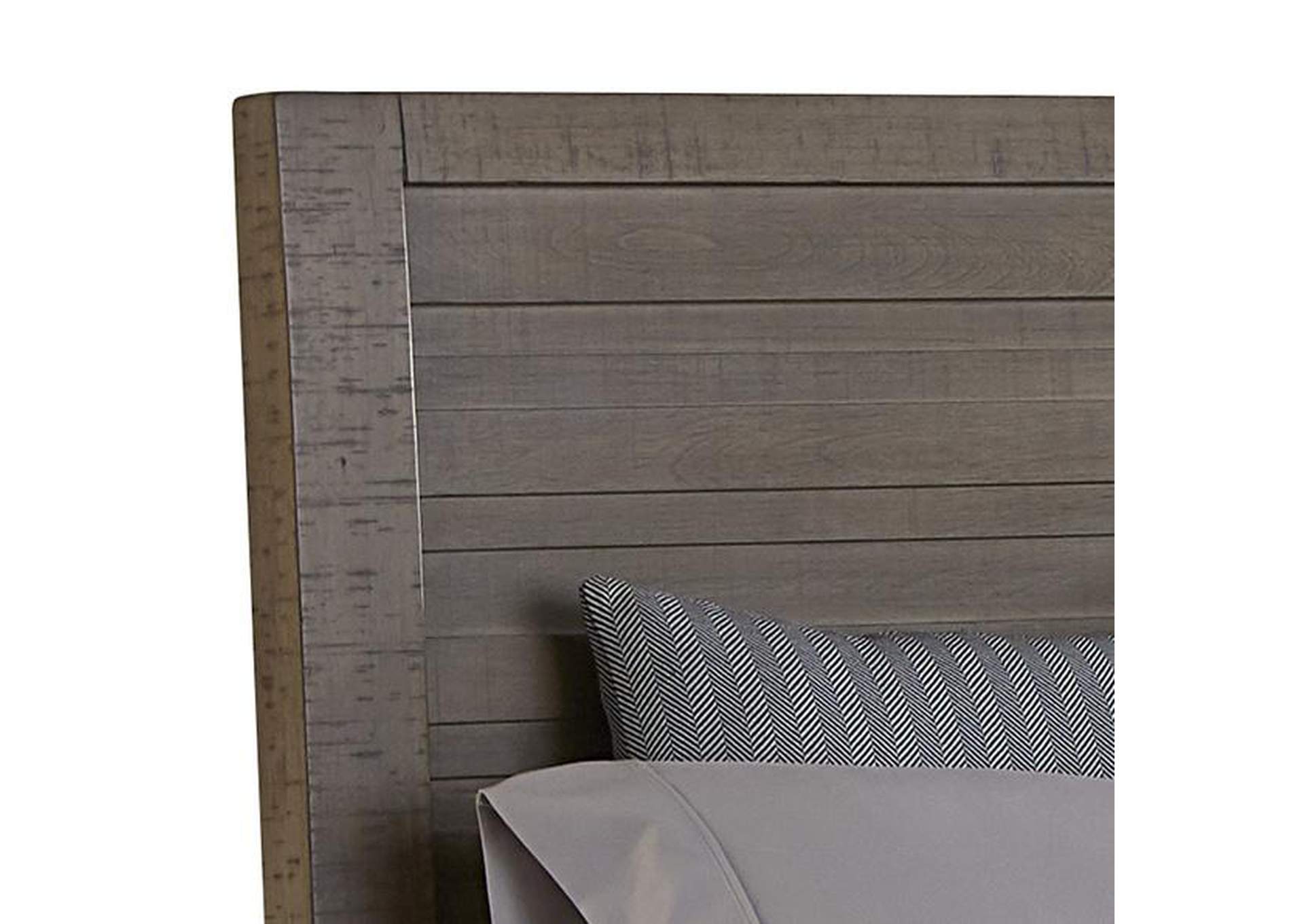 Ruff Hewn Full Panel Bed in Weathered Taupe,Pulaski Furniture