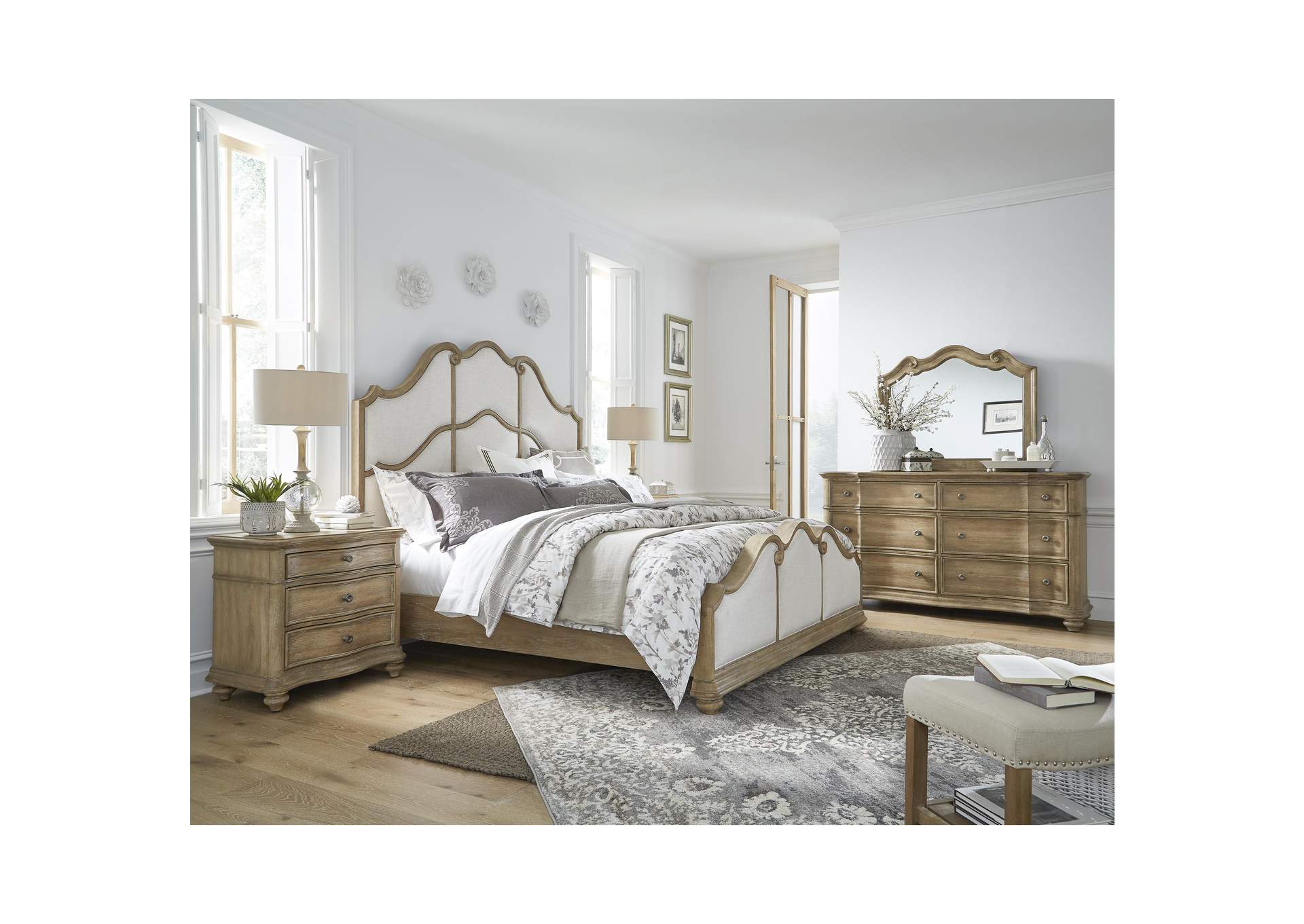 Weston Hills Queen Upholstered Bed,Pulaski Furniture