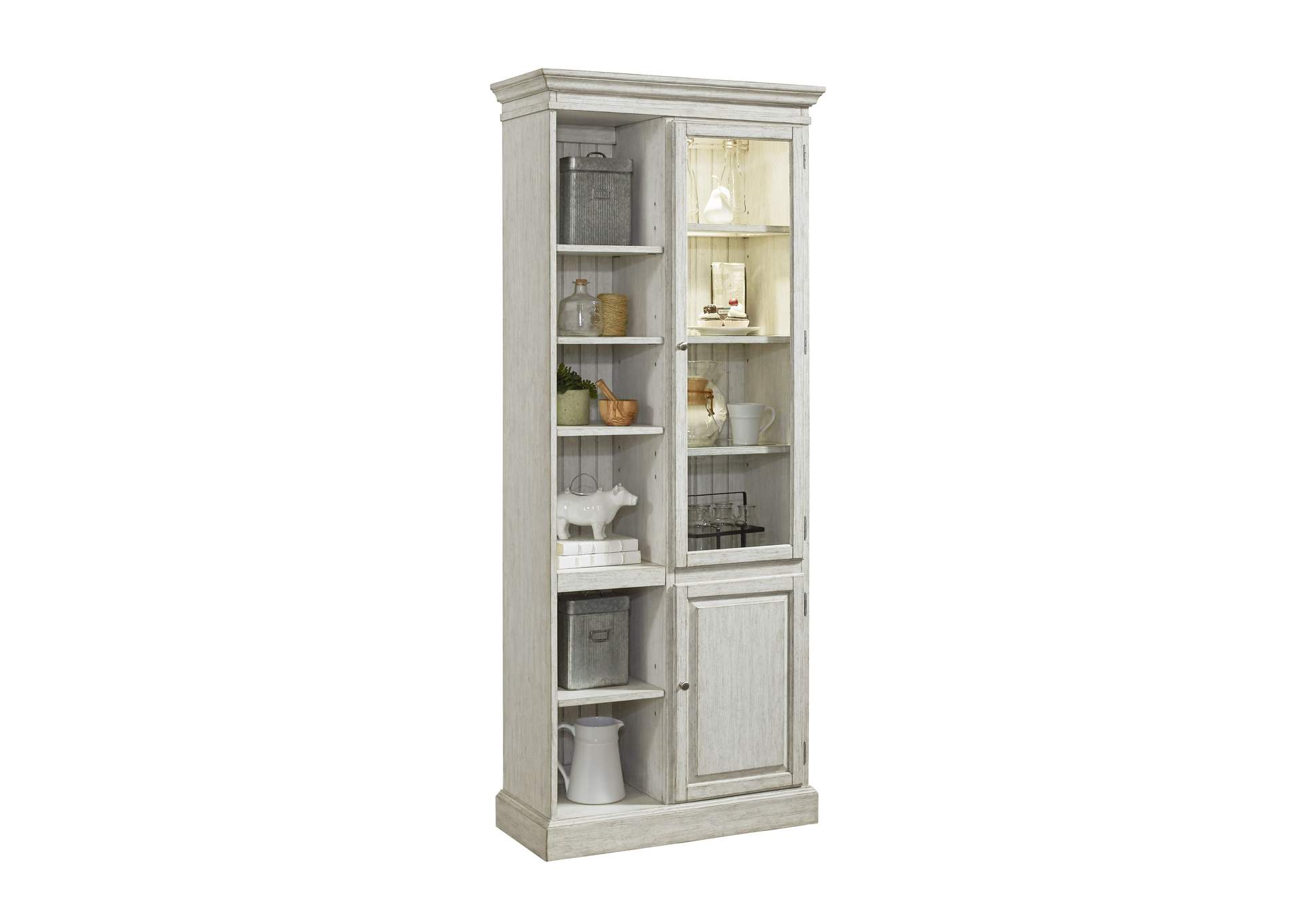 Display Curio Cabinet in Light Gray,Pulaski Furniture