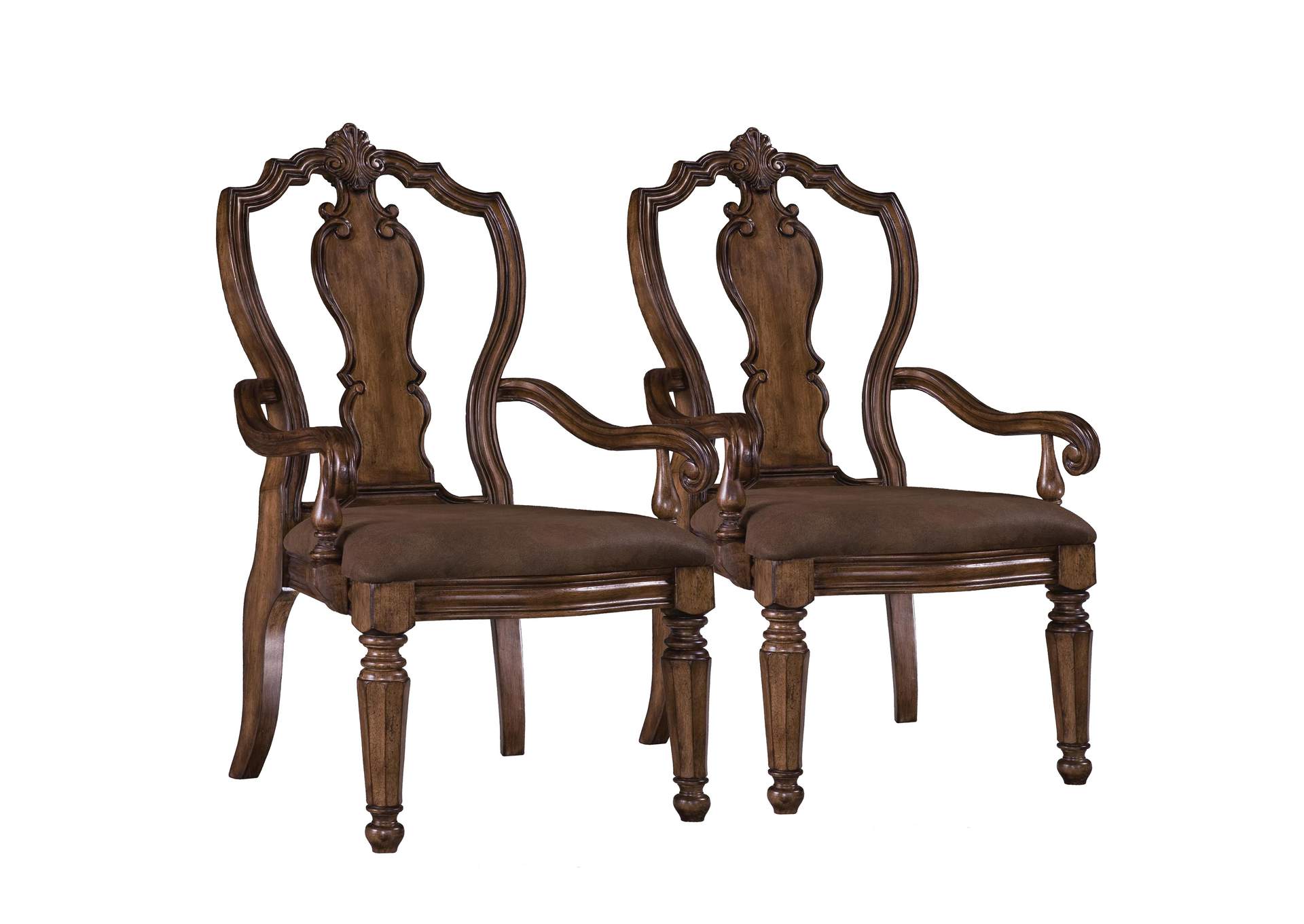 San Mateo Carved Back Arm Chair,Pulaski Furniture