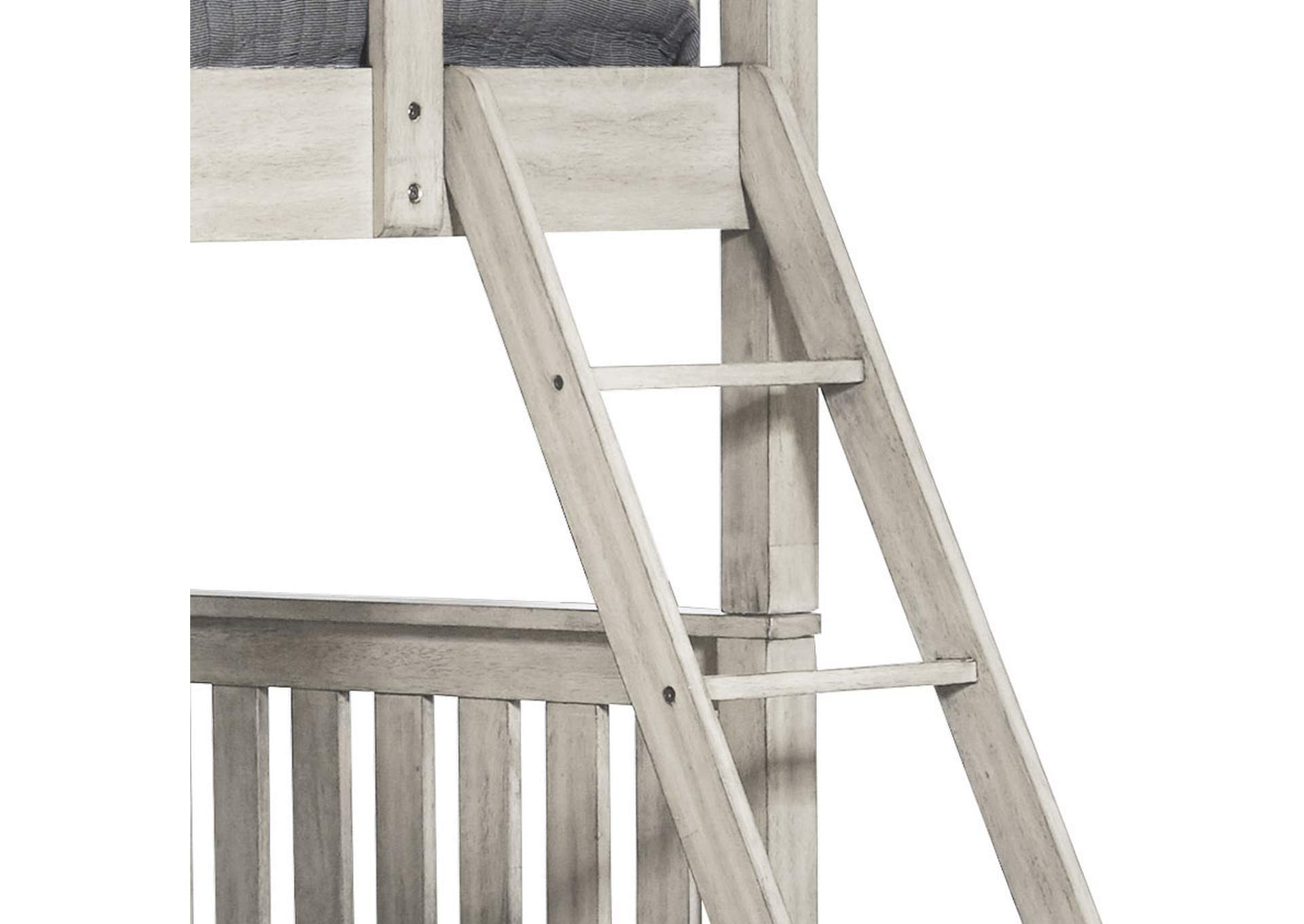 Kids Twin Bunk Bed with Trundle in River Birch Brown,Pulaski Furniture