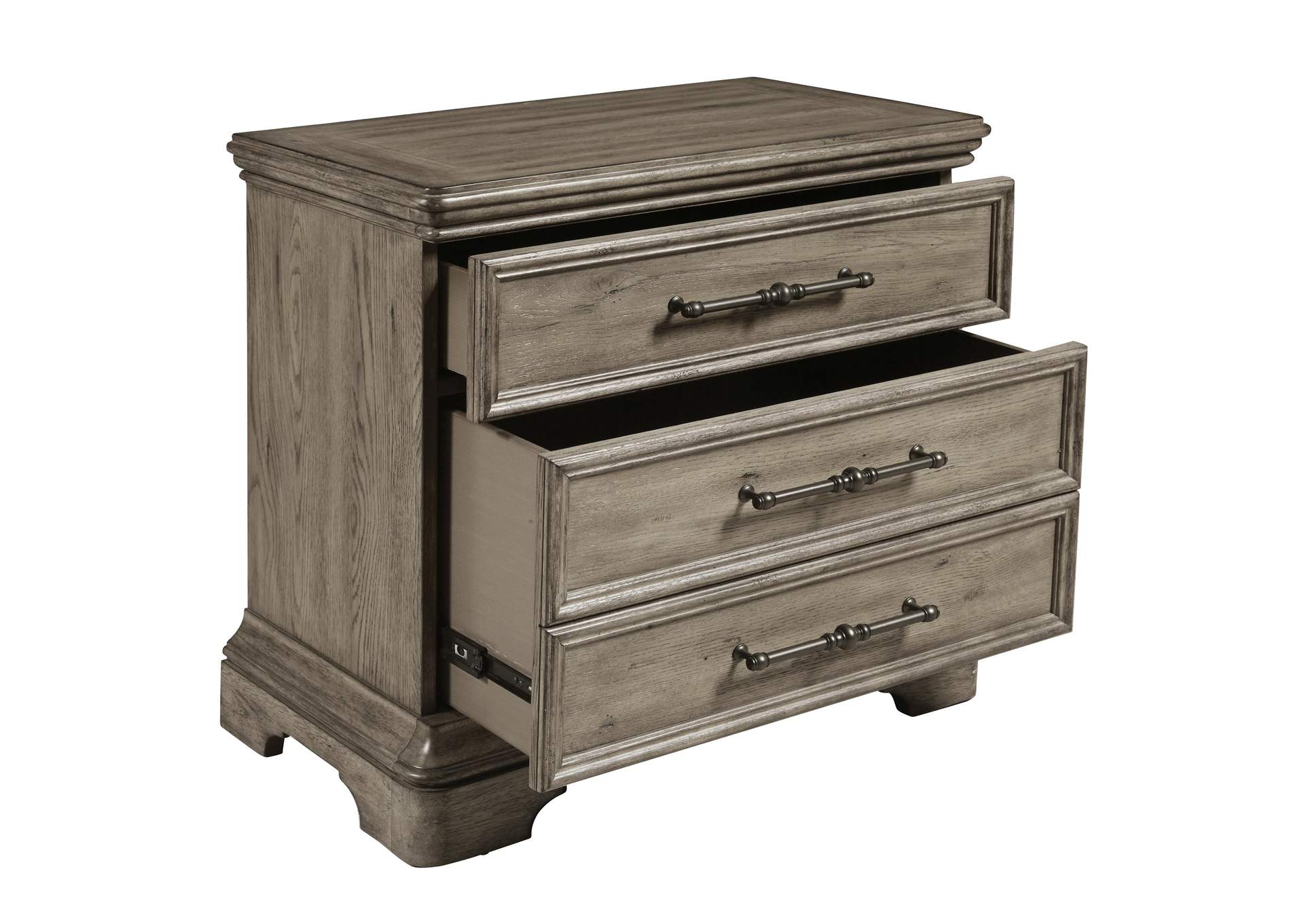 Garrison Cove Nightstand with Storage Drawers and USB port,Pulaski Furniture