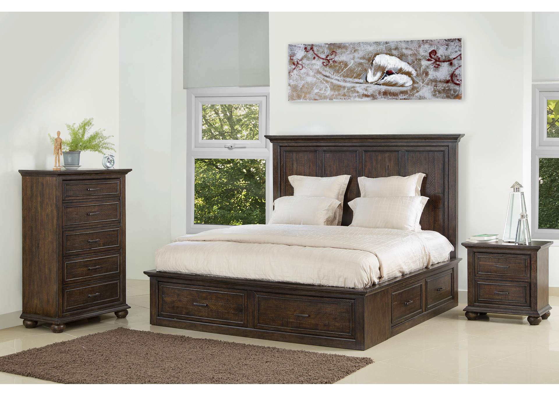 Chatham Park 4 Piece Queen Bedroom,Pulaski Furniture