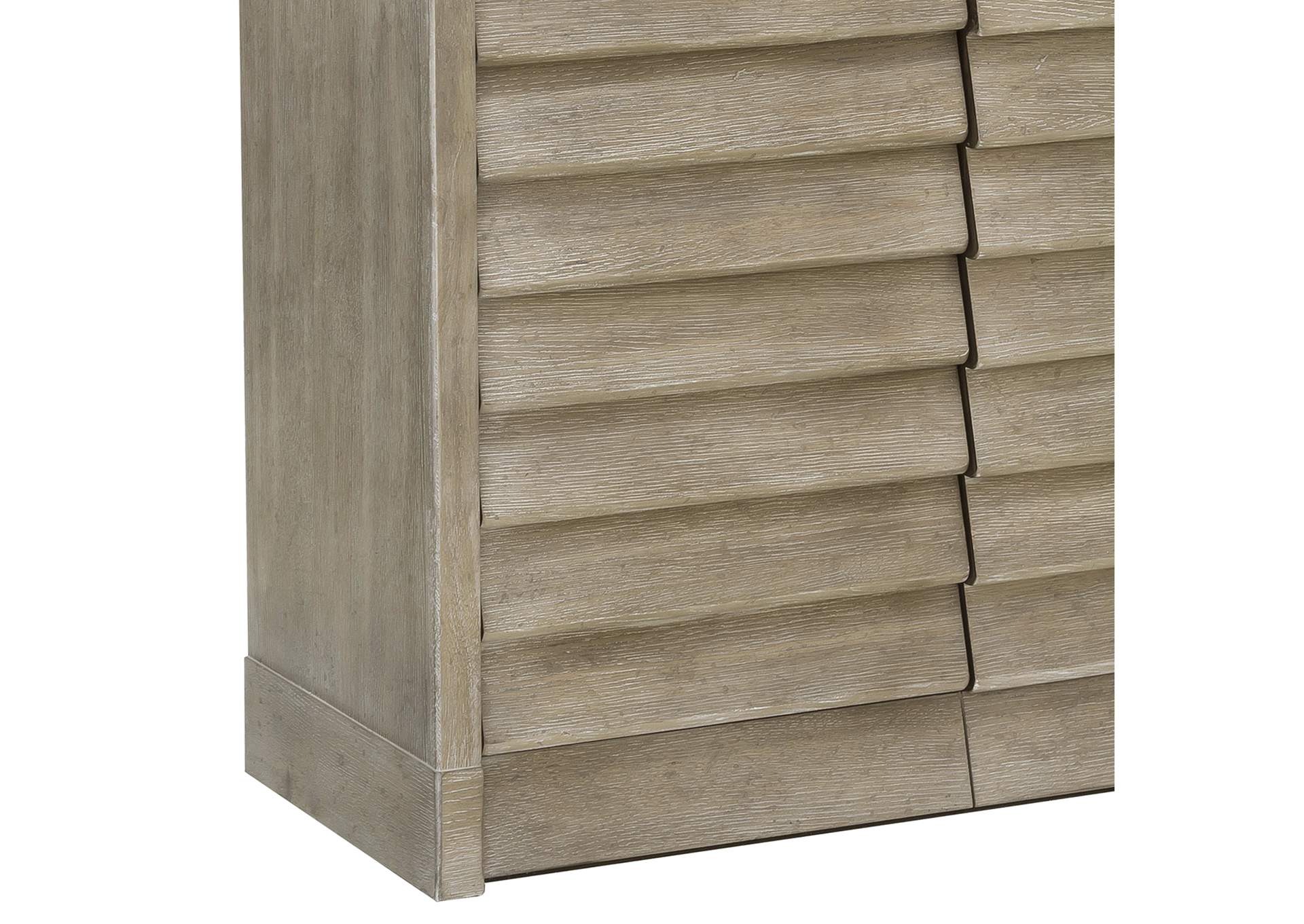 Modern 4 Door Credenza with Storage,Pulaski Furniture