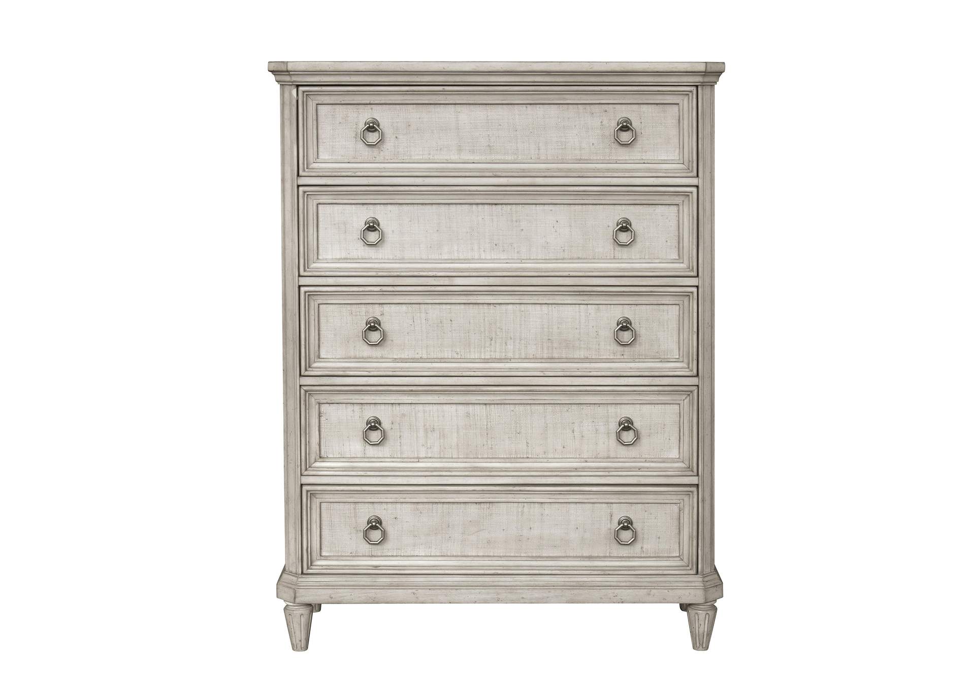 Campbell Street 5 Drawer Chest in Vanilla Cream,Pulaski Furniture