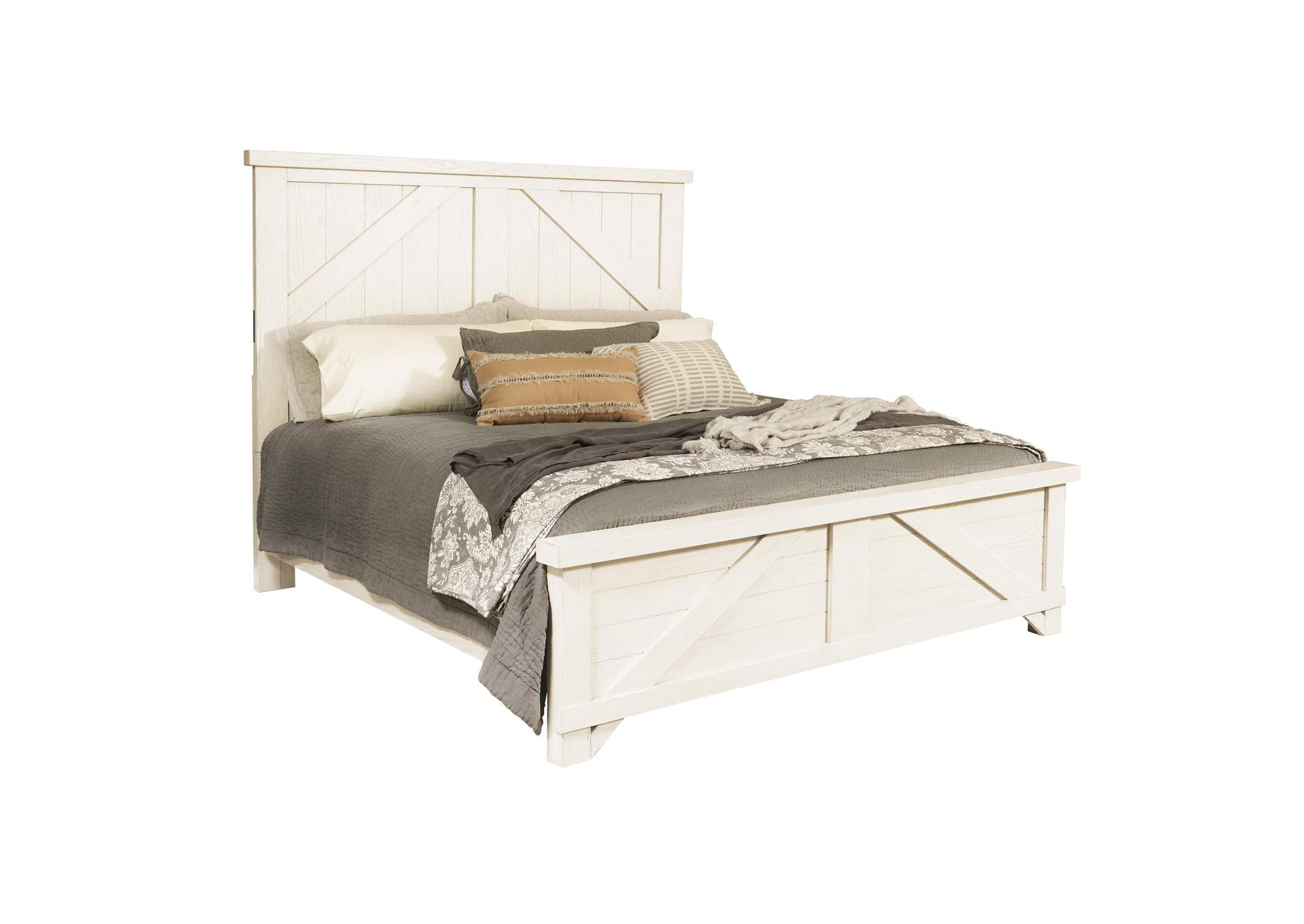 Maggie Valley Farmhouse King Panel Bed,Pulaski Furniture