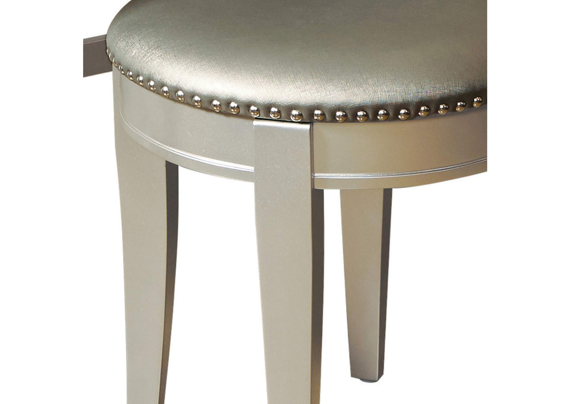 Li'l Diva Youth Vanity Stool with Nail Head Trim,Pulaski Furniture