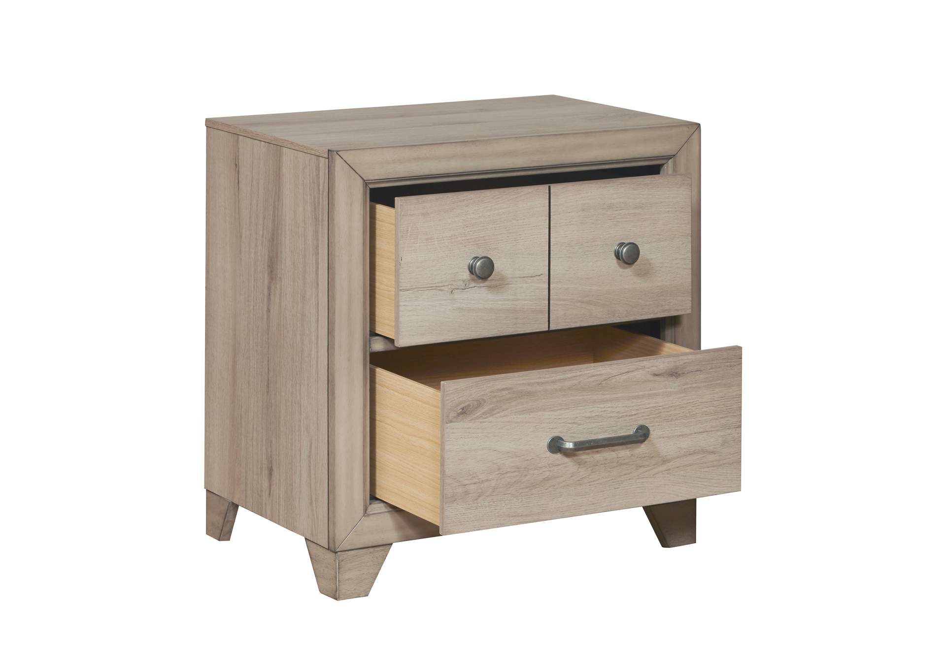 Youth Two Drawer Nightstand with USB in Brown,Pulaski Furniture