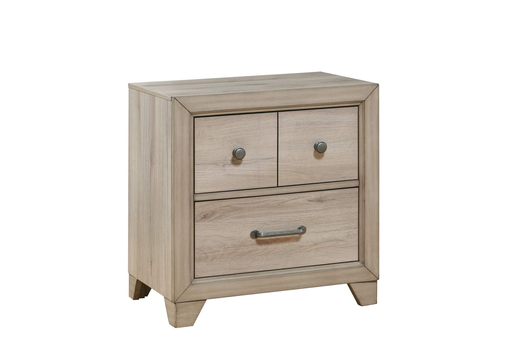 Youth Two Drawer Nightstand with USB in Brown,Pulaski Furniture