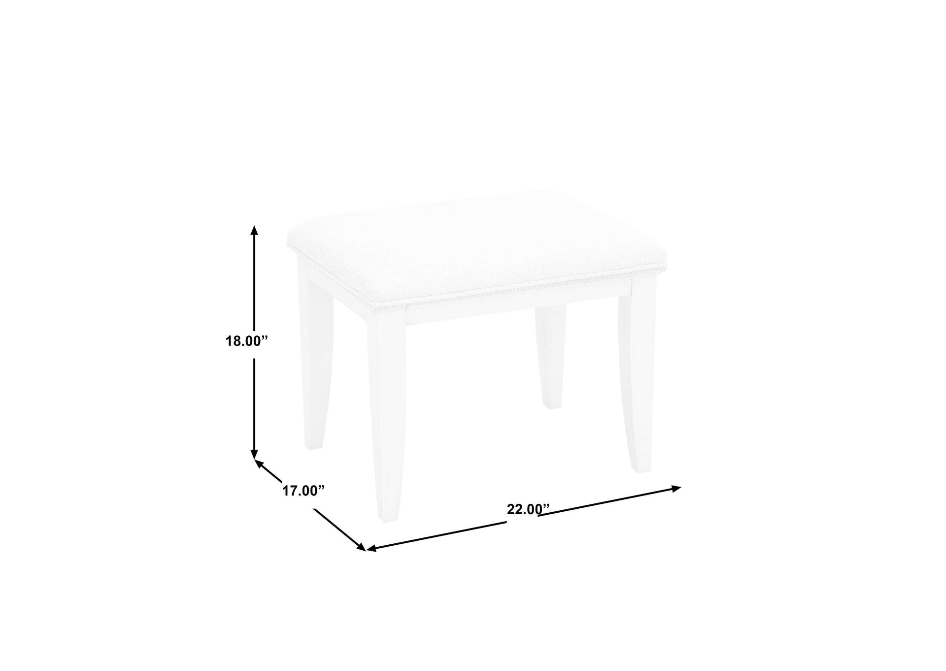 Camila Vanity Stool,Pulaski Furniture