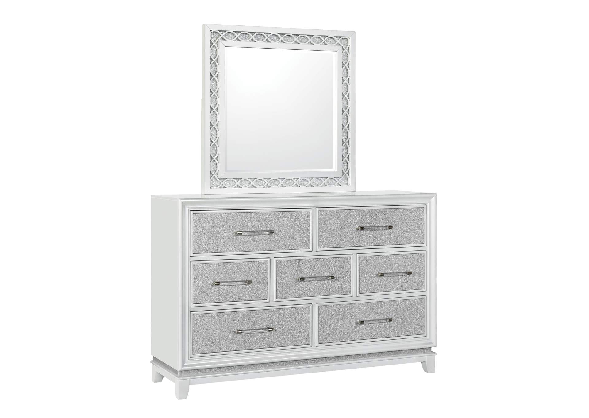 Starlight 7 Drawer Dresser with LED Lights,Pulaski Furniture