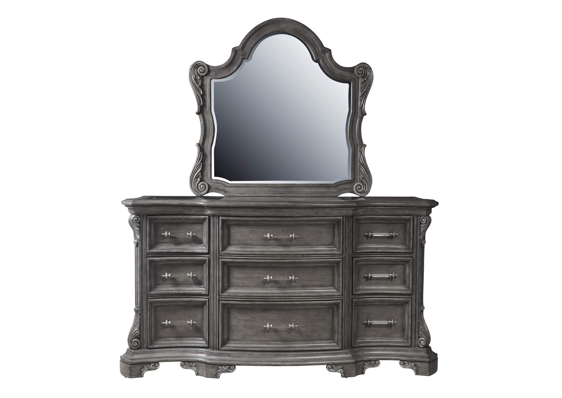 Vivian 9 Drawer Dresser and Mirror Set,Pulaski Furniture