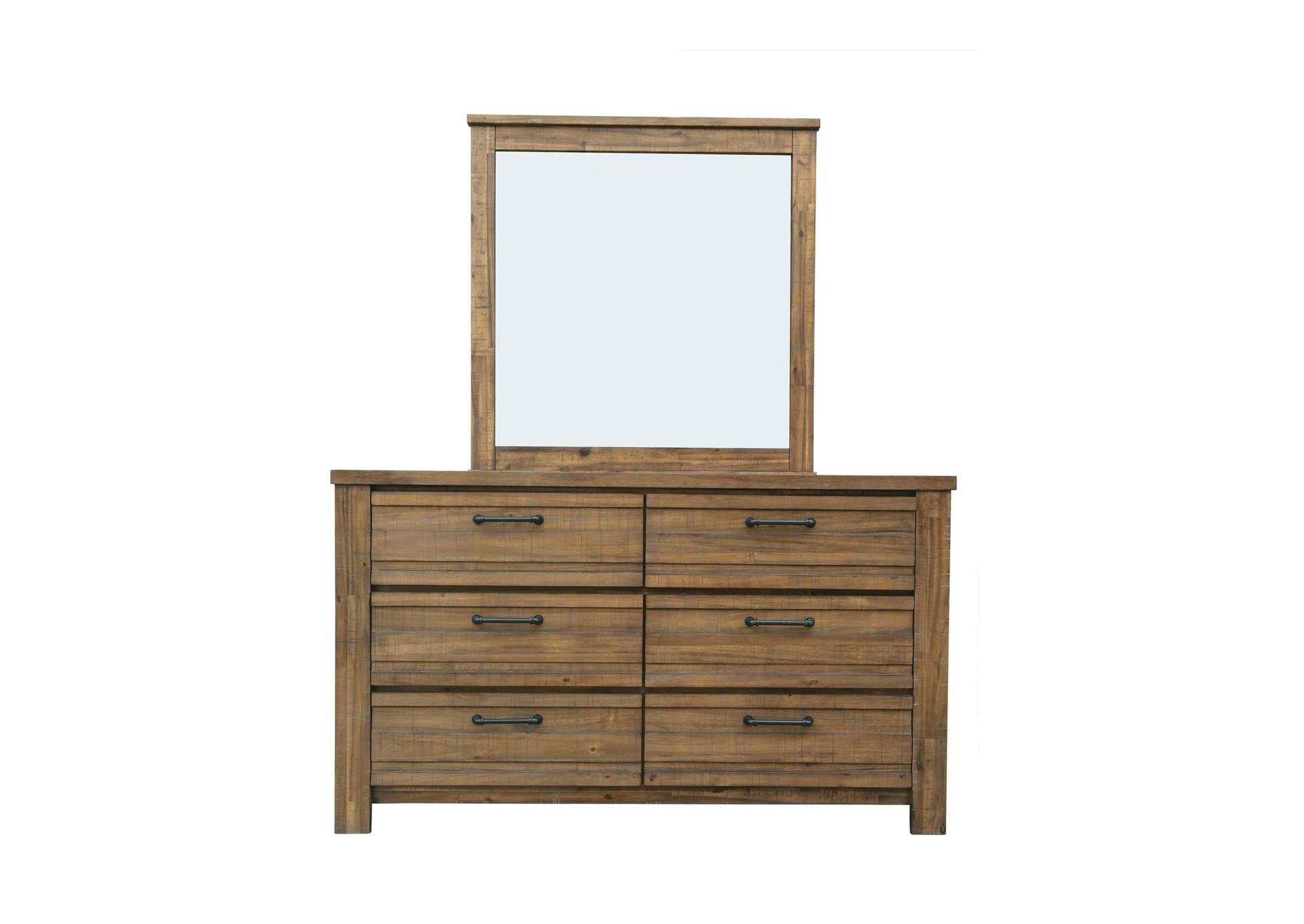 SoHo Six Drawer Dresser with Mirror,Pulaski Furniture