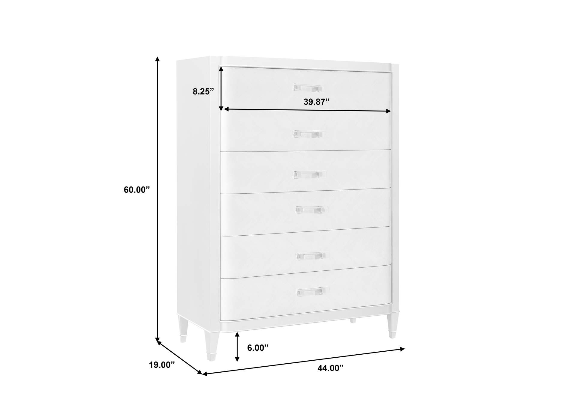 Zoey 6 Drawer Chest,Pulaski Furniture