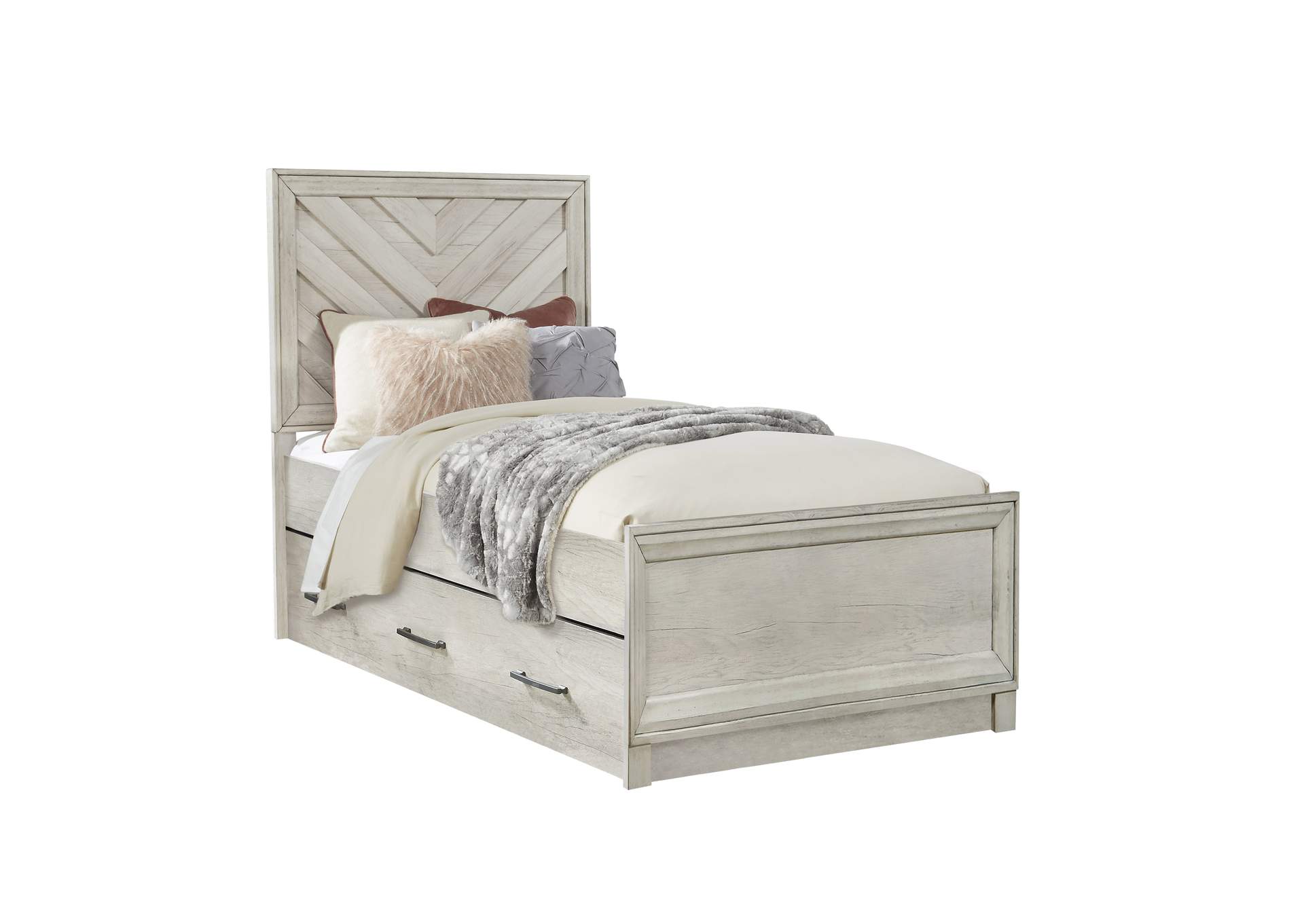 Riverwood Twin Panel Bed with Trundle,Pulaski Furniture