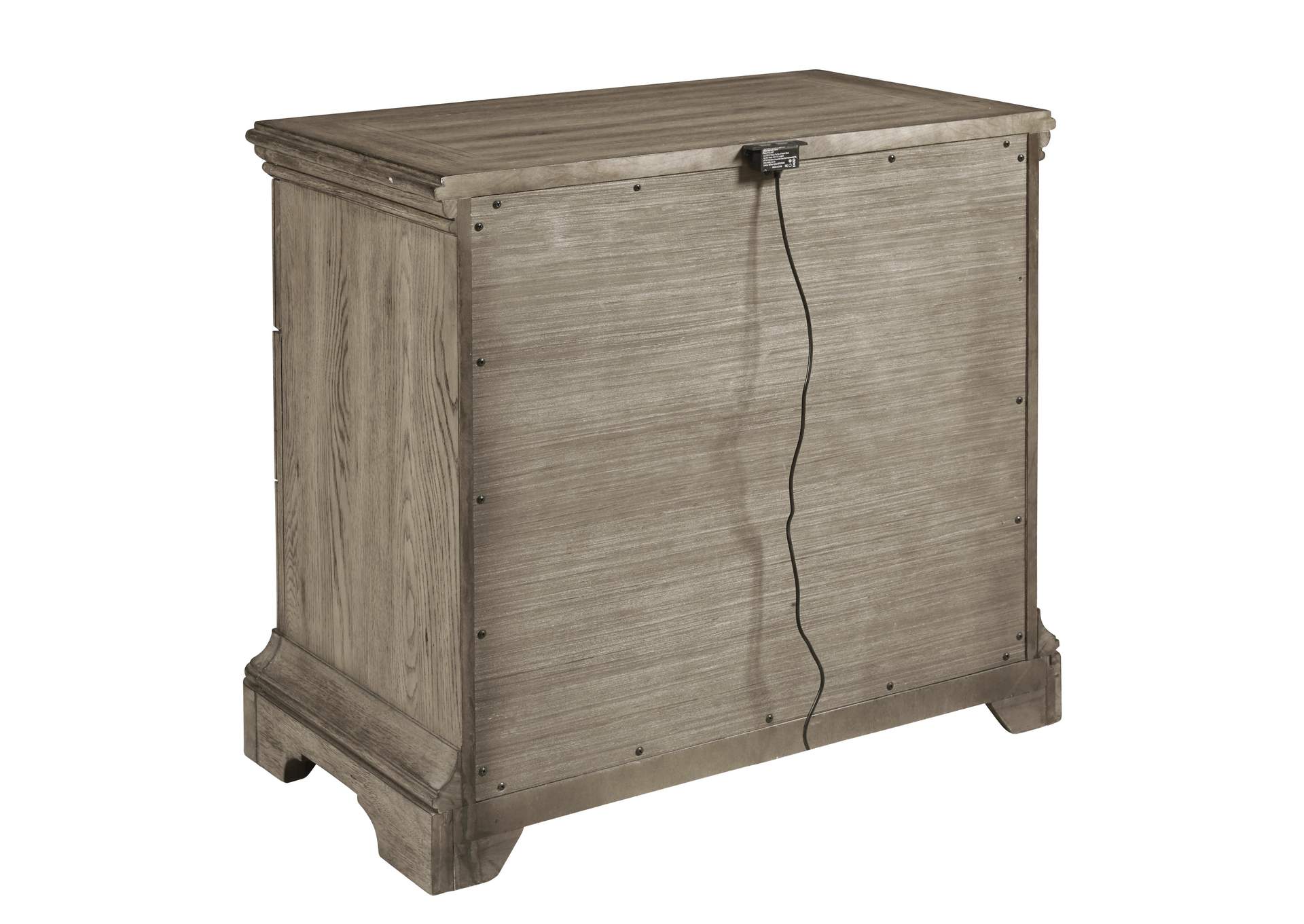 Garrison Cove Nightstand with Storage Drawers and USB port,Pulaski Furniture