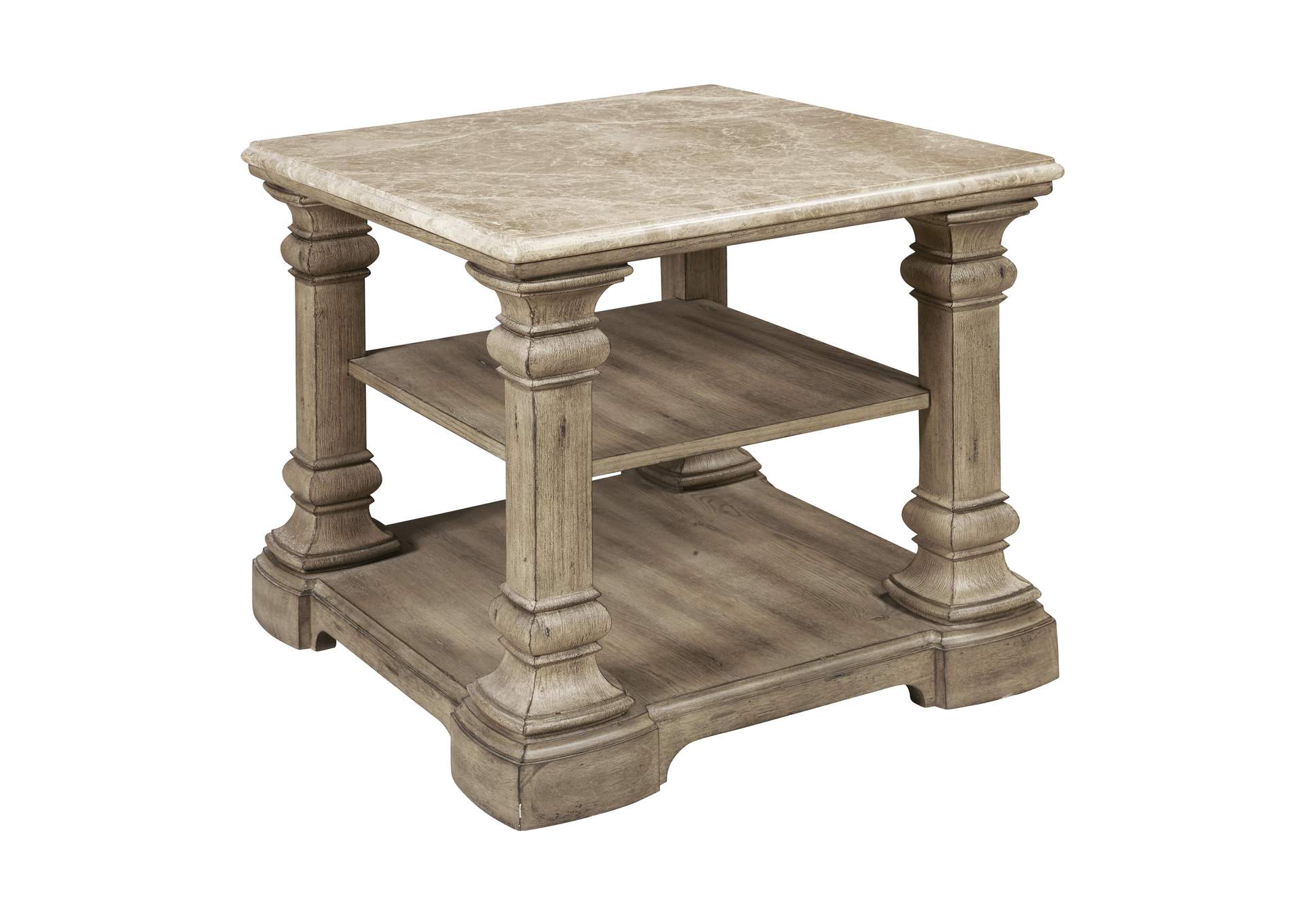 Garrison Cove Stone-Top End Table,Pulaski Furniture