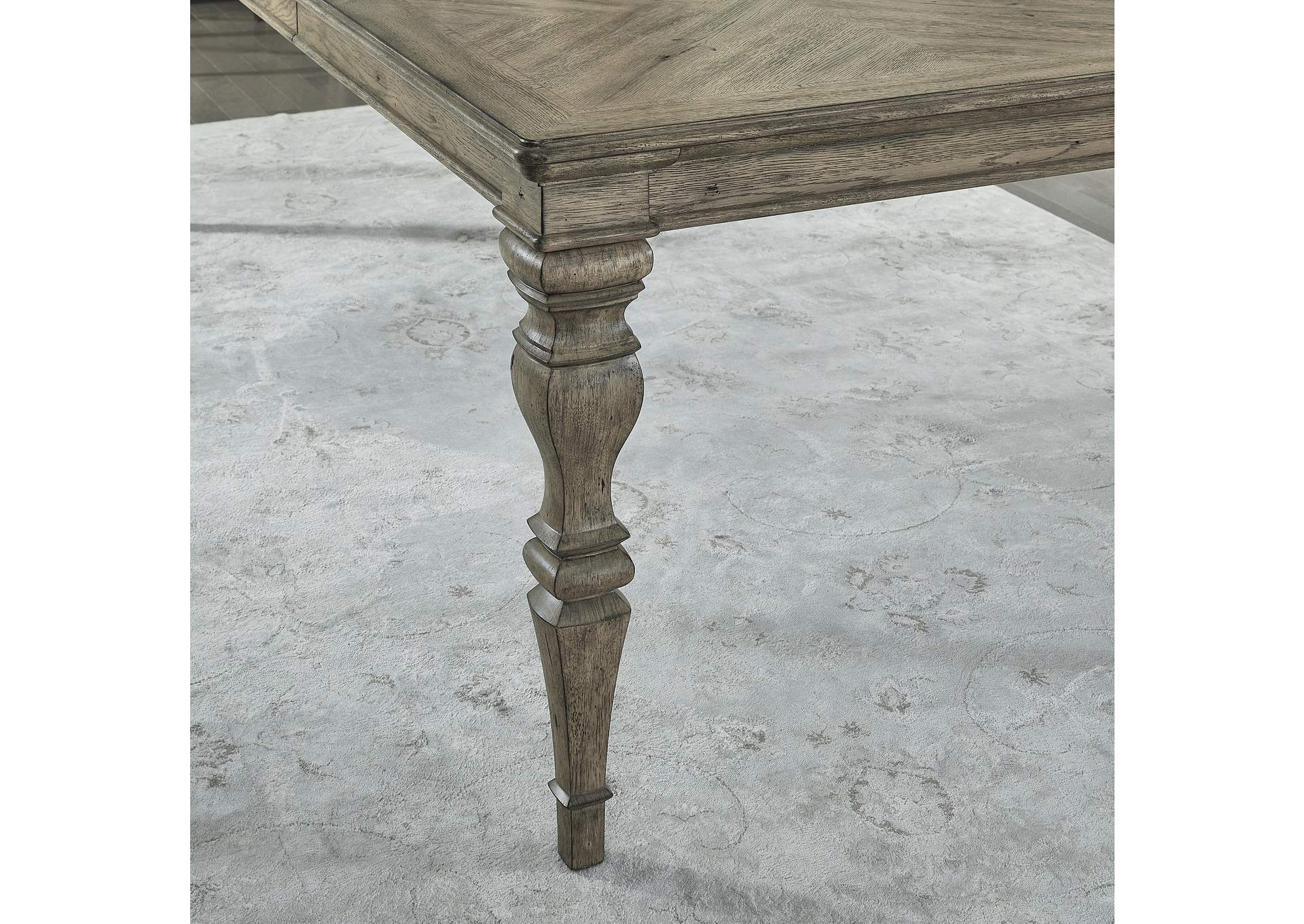Garrison Cove Carved-Leg Dining Table,Pulaski Furniture