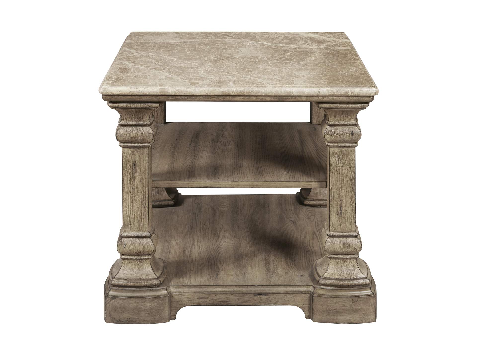Garrison Cove Stone-Top End Table,Pulaski Furniture