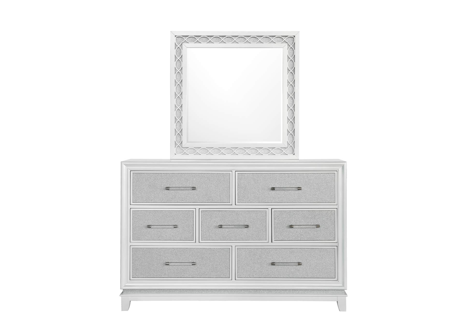 Starlight 7 Drawer Dresser with LED Lights,Pulaski Furniture