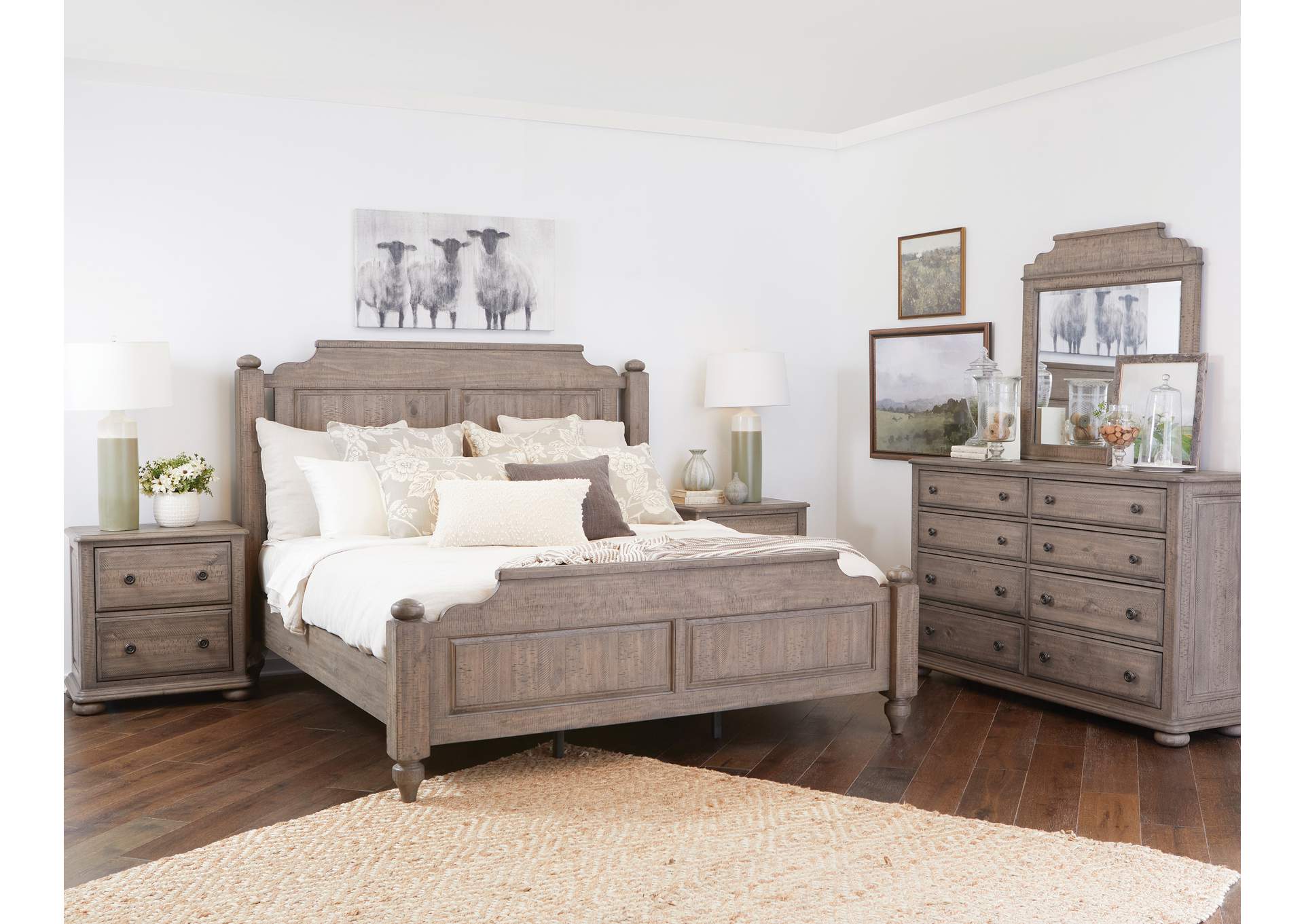 Danbury King Panel Bed,Pulaski Furniture